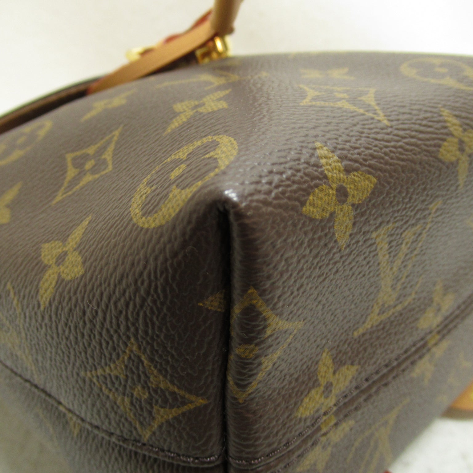 LOUIS VUITTON Monogram Montsouris金扣背包啡色