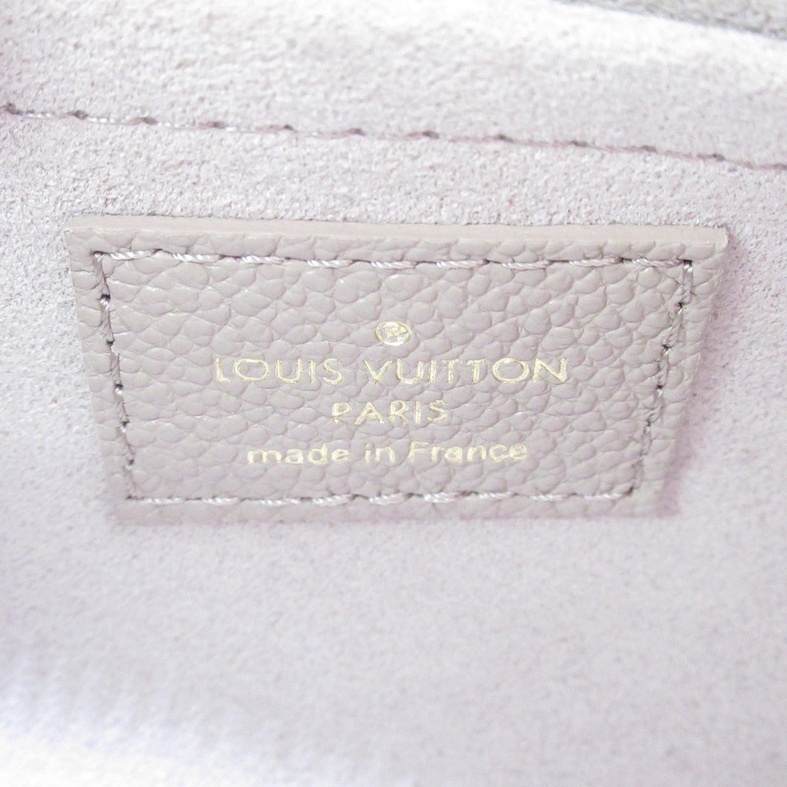LOUIS VUITTON Monogram Empreinte Papillon BB金扣肩背袋米色