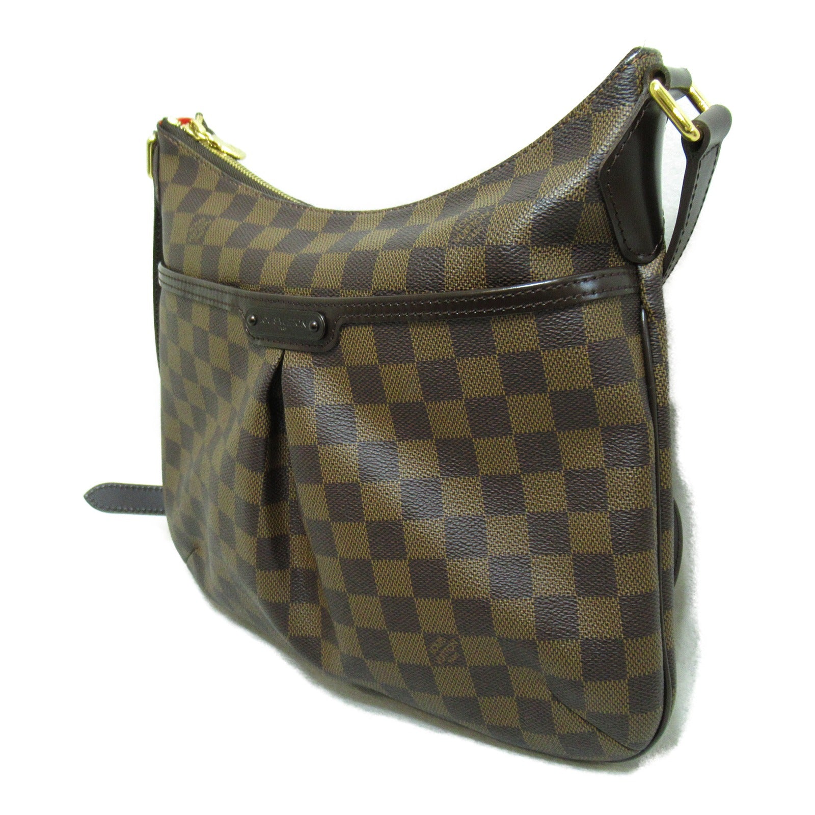 LOUIS VUITTON Damier Bloomsbury PM金扣肩背袋啡色