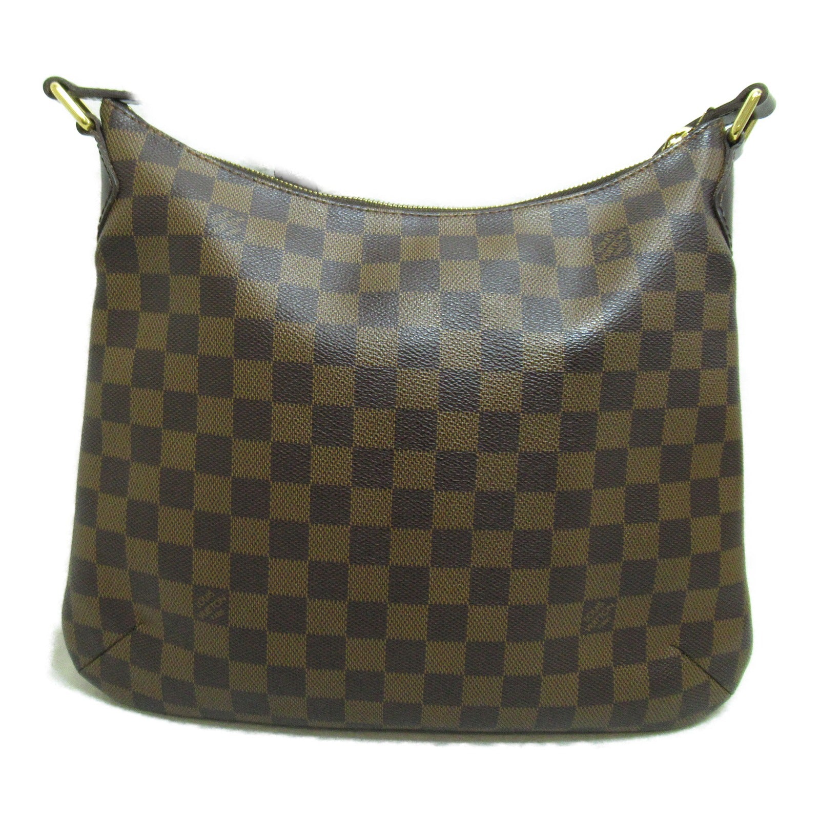 LOUIS VUITTON Damier Bloomsbury PM金扣肩背袋啡色