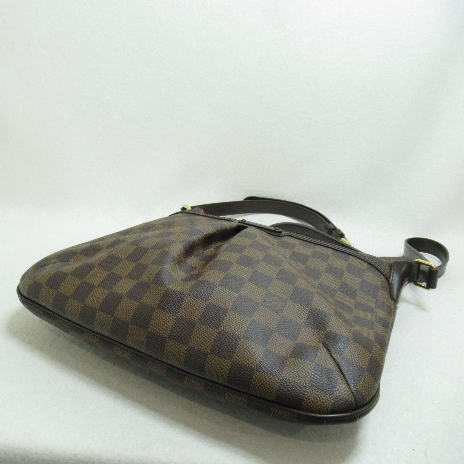 LOUIS VUITTON Damier Bloomsbury PM金扣肩背袋啡色