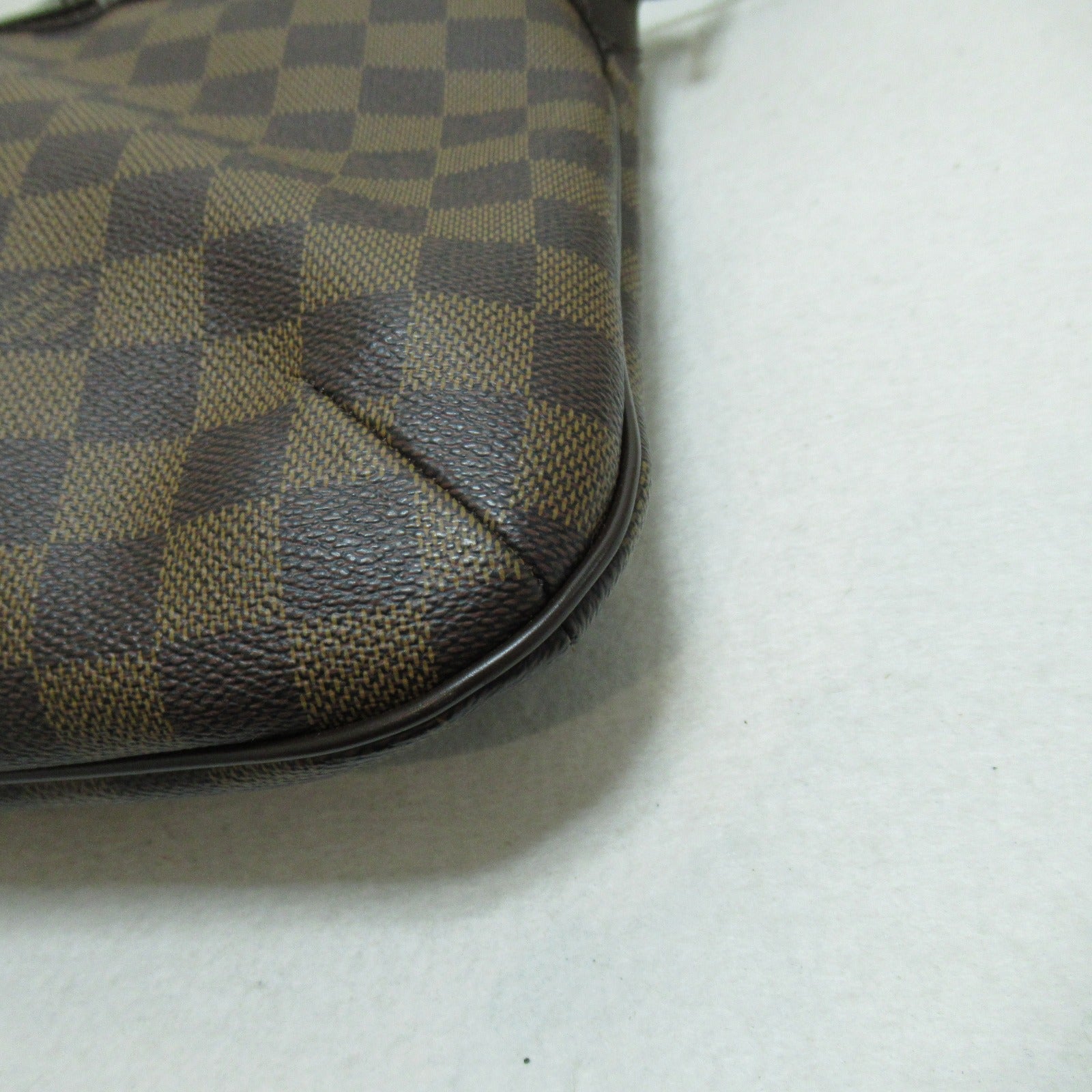 LOUIS VUITTON Damier Bloomsbury PM金扣肩背袋啡色