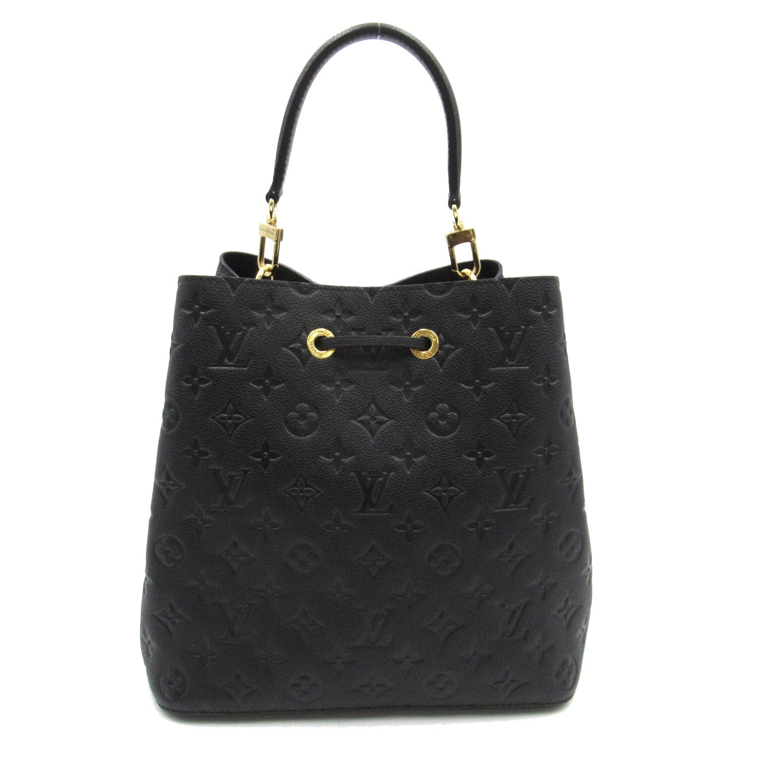 LOUIS VUITTON Monogram Empreinte NeoNoe MM手挽肩背兩用袋黑色