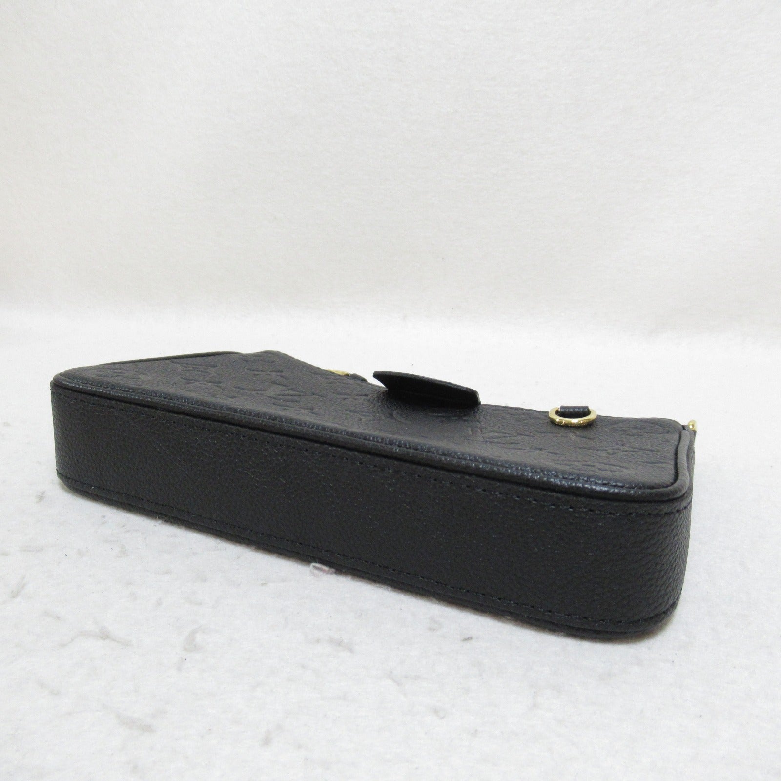 LOUIS VUITTON Monogram Empreinte Easy Pouch On Strap金扣手挽肩背兩用袋黒色