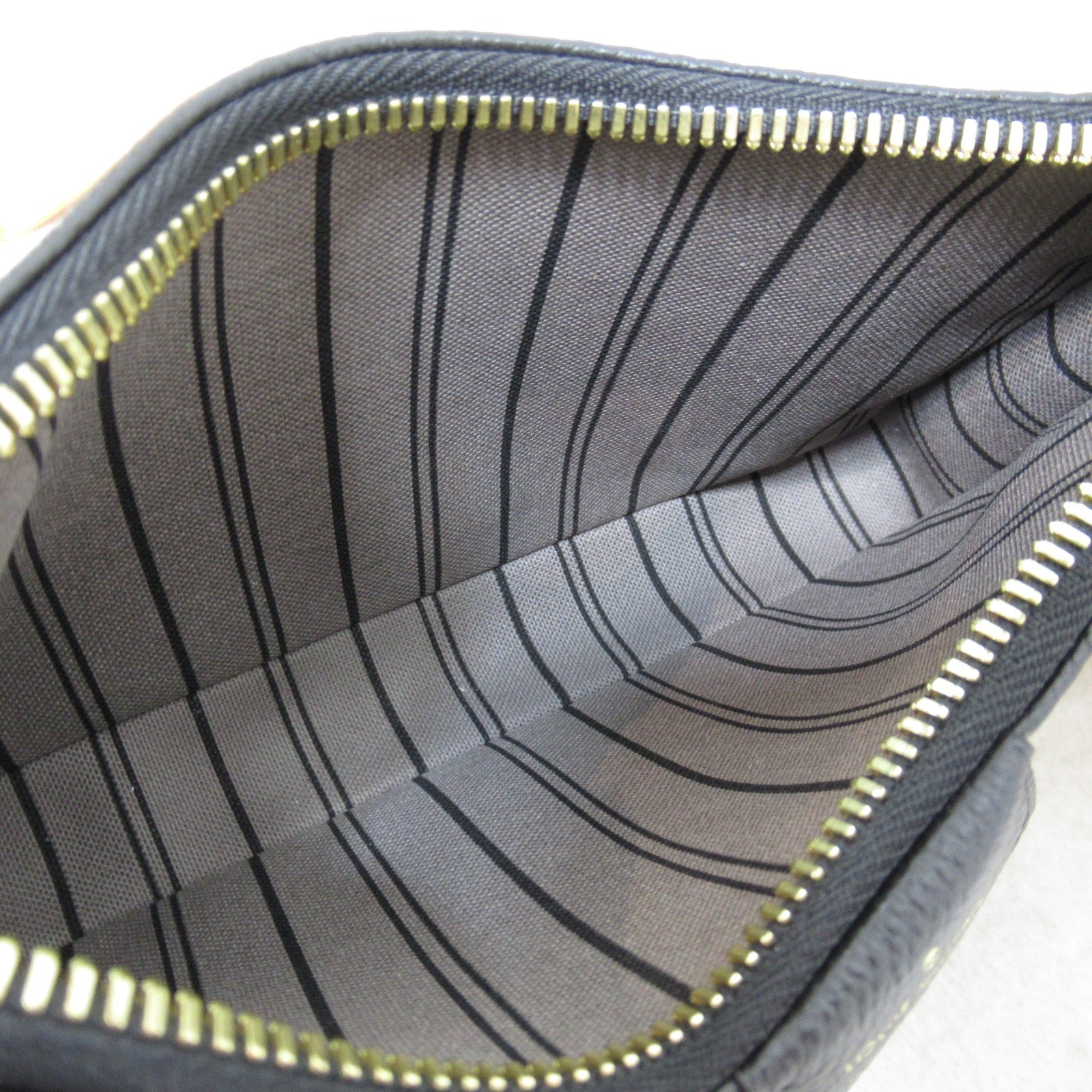 LOUIS VUITTON Monogram Empreinte Easy Pouch On Strap金扣手挽肩背兩用袋黒色