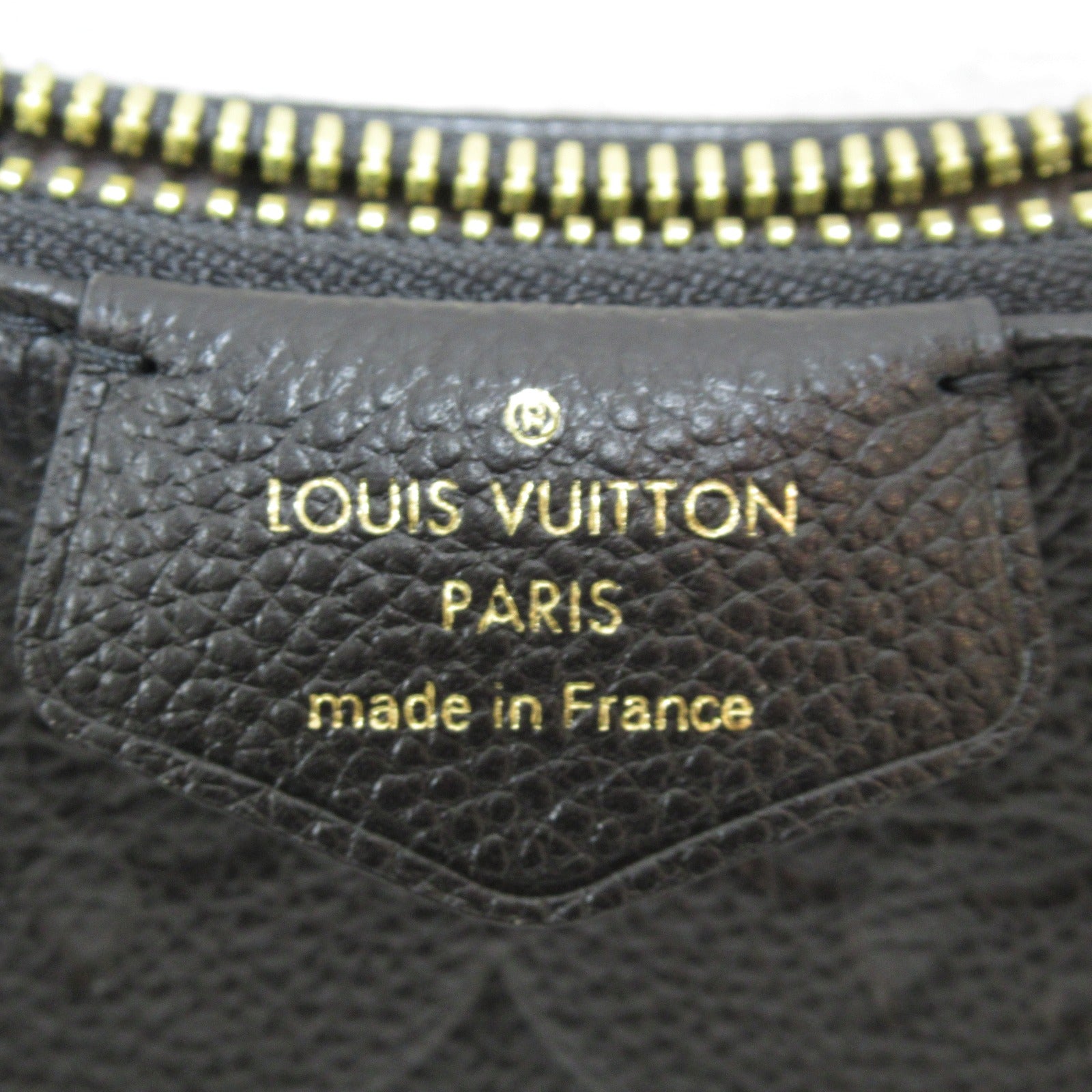 LOUIS VUITTON Monogram Empreinte Easy Pouch On Strap金扣手挽肩背兩用袋黒色