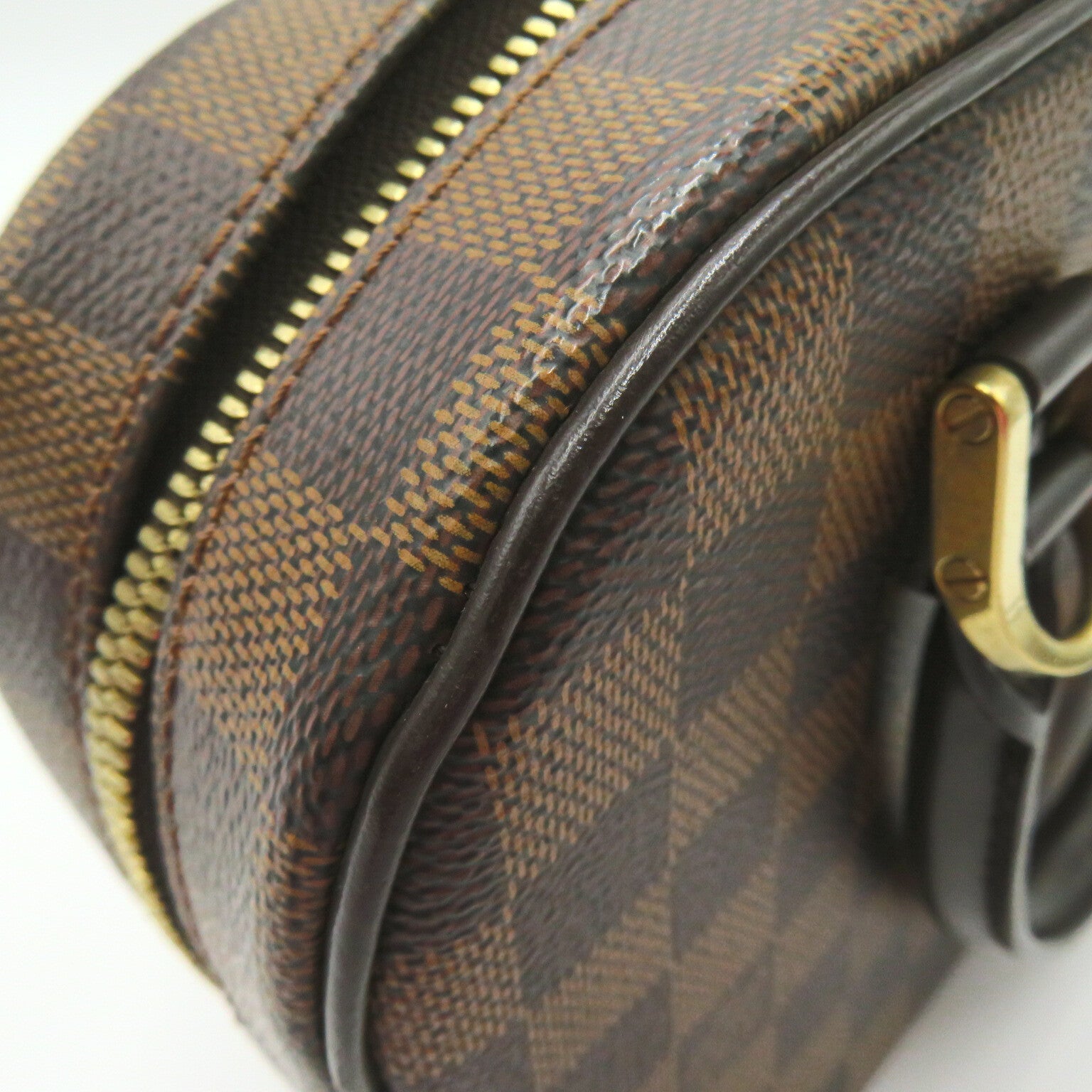 LOUIS VUITTON Damier Sarria Mini金扣手挽袋啡色