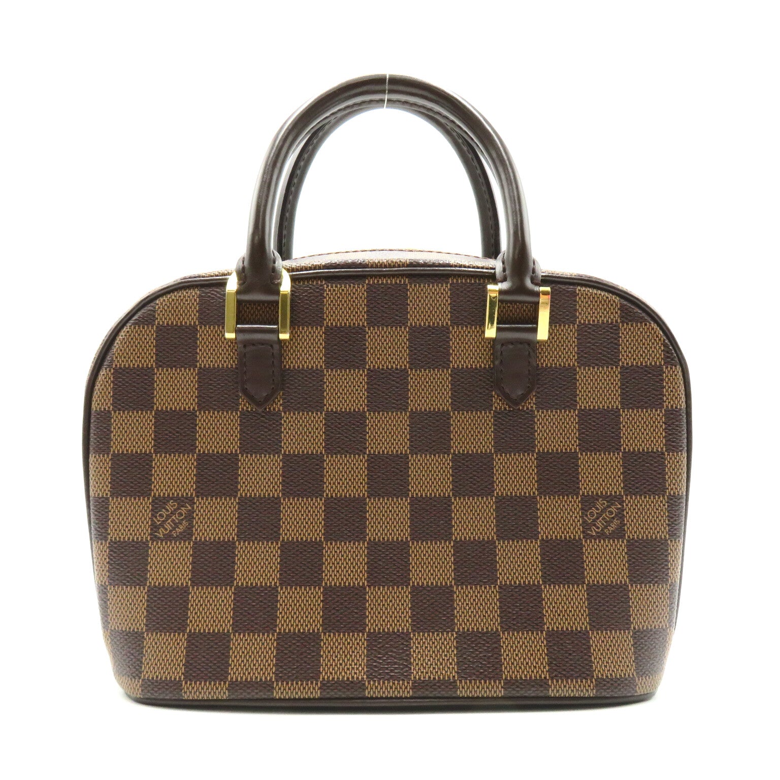 LOUIS VUITTON Damier Sarria Mini金扣手挽袋啡色