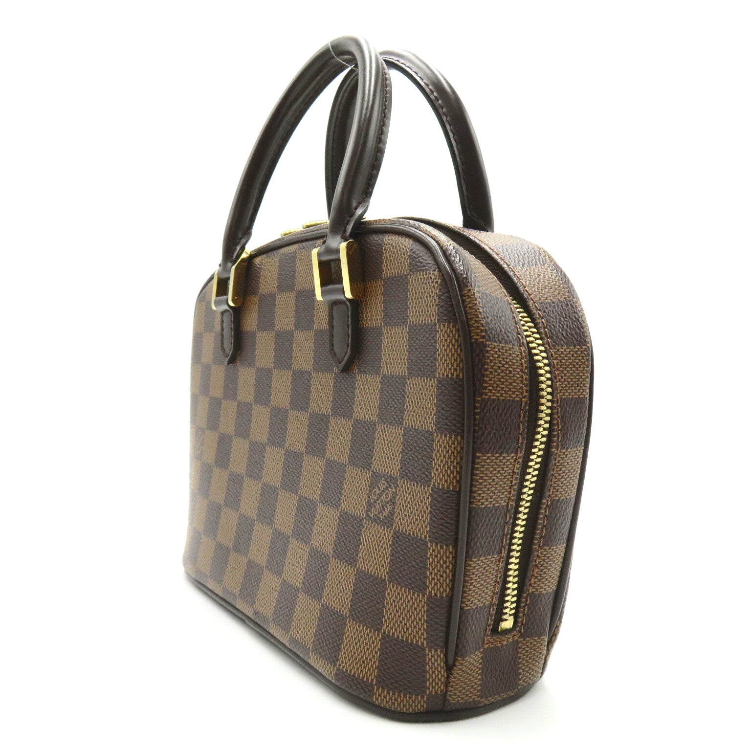 LOUIS VUITTON Damier Sarria Mini金扣手挽袋啡色