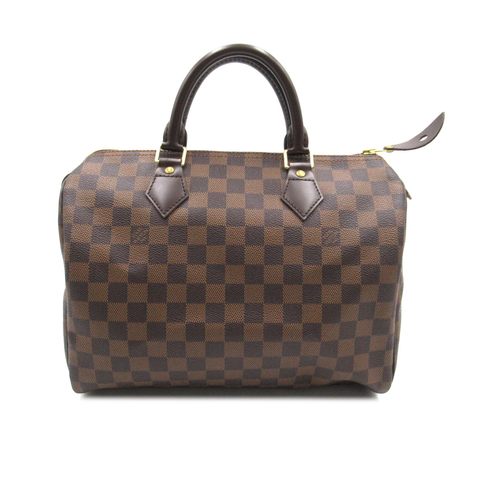 LOUIS VUITTON Damier Speedy 30金扣手挽袋啡色