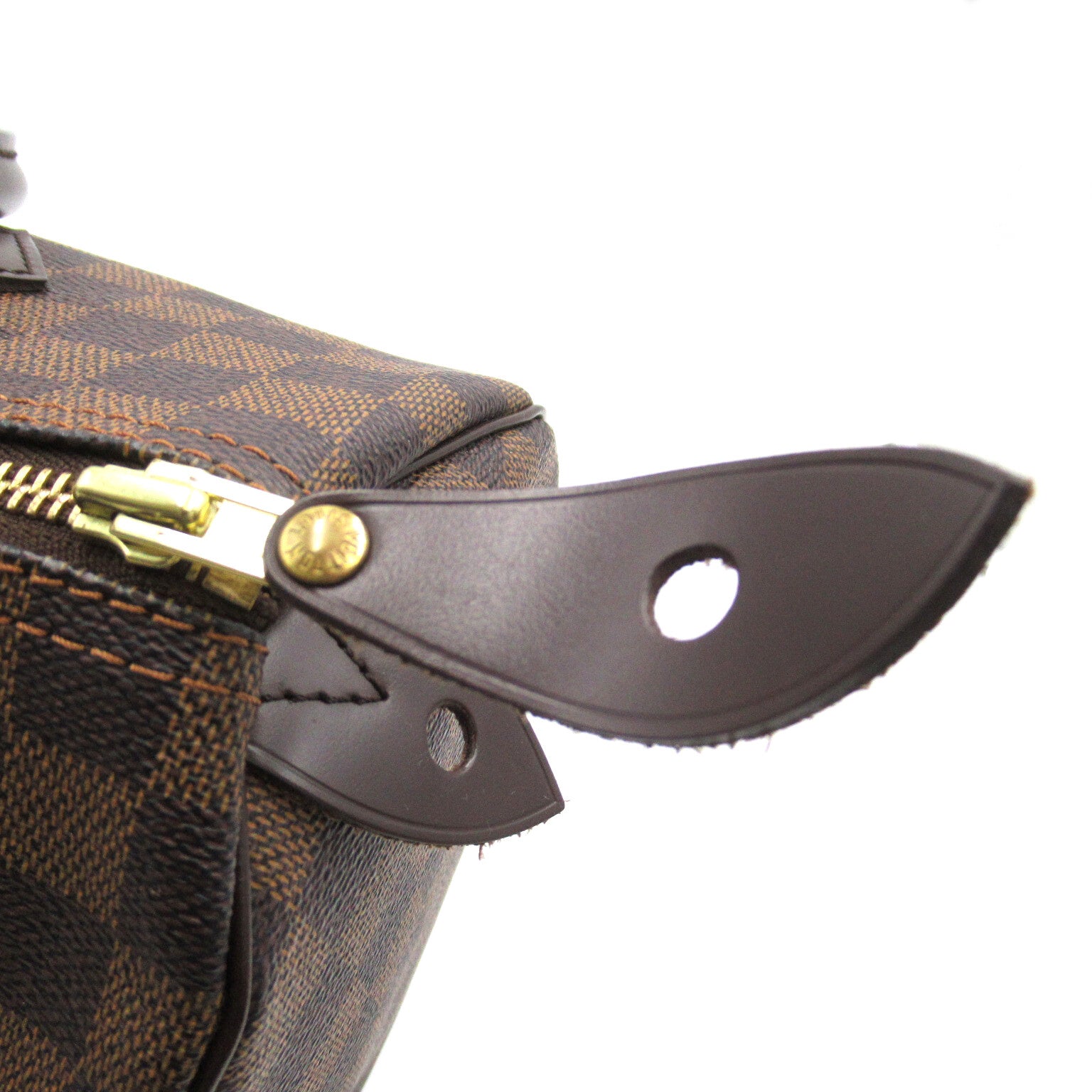 LOUIS VUITTON Damier Speedy 30金扣手挽袋啡色