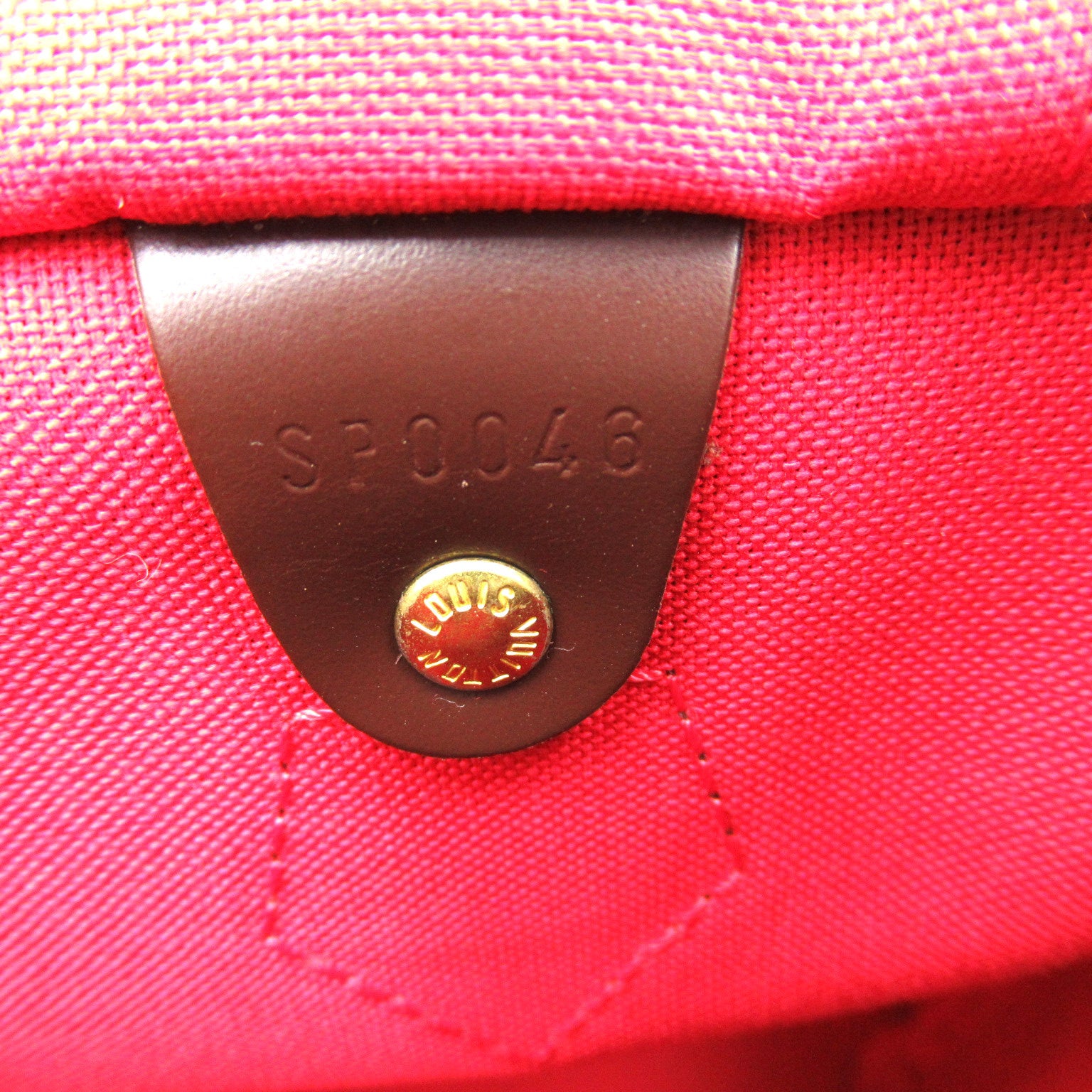 LOUIS VUITTON Damier Speedy 30金扣手挽袋啡色