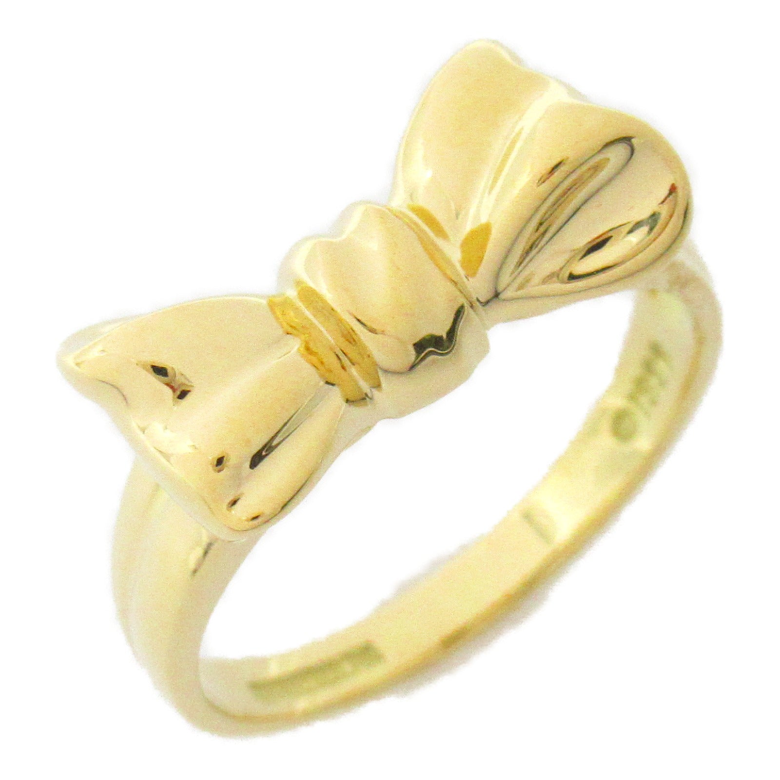 TIFFANY＆CO 18K黃金Ribbon Ring戒指US#6.25