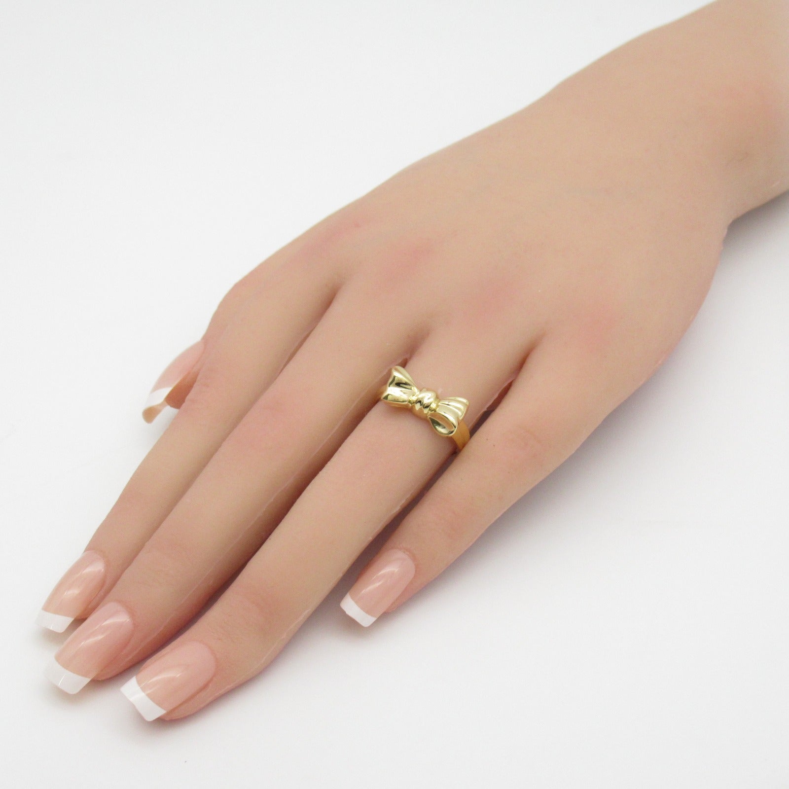 TIFFANY＆CO 18K黃金Ribbon Ring戒指US#6.25