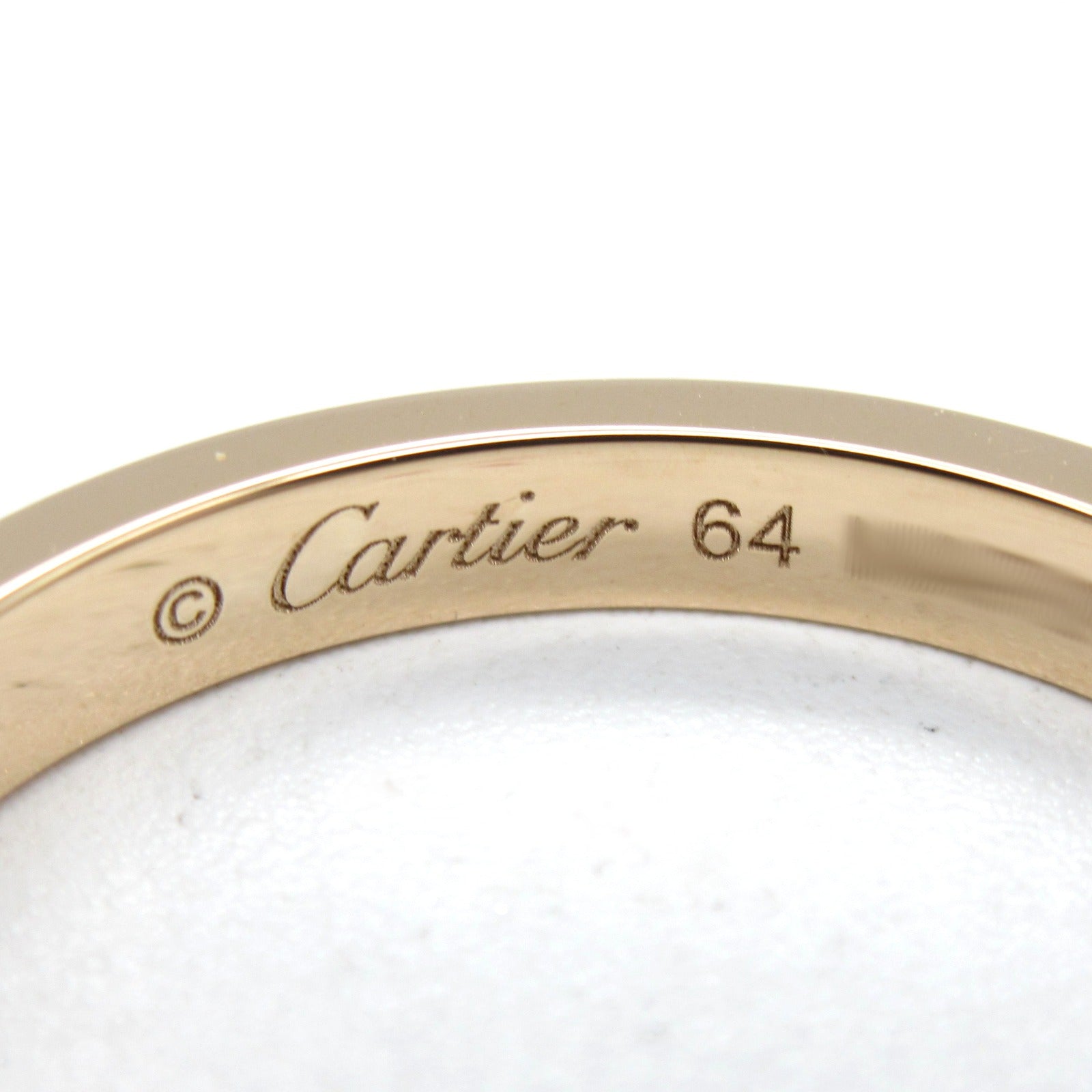 CARTIER 18K玫瑰金C De Wedding Ring戒指Cartier#64/US#10.75
