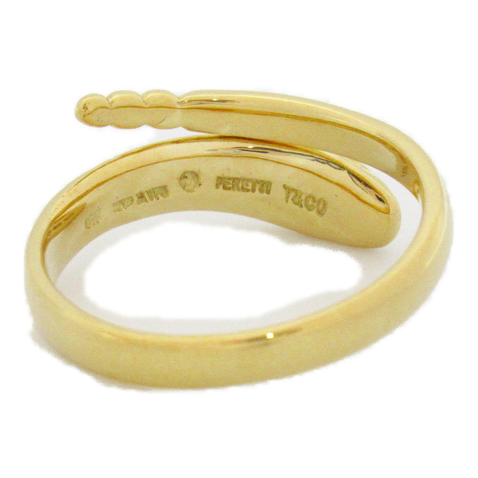 TIFFANY＆CO 18K黃金Snake Ring戒指US#5.25