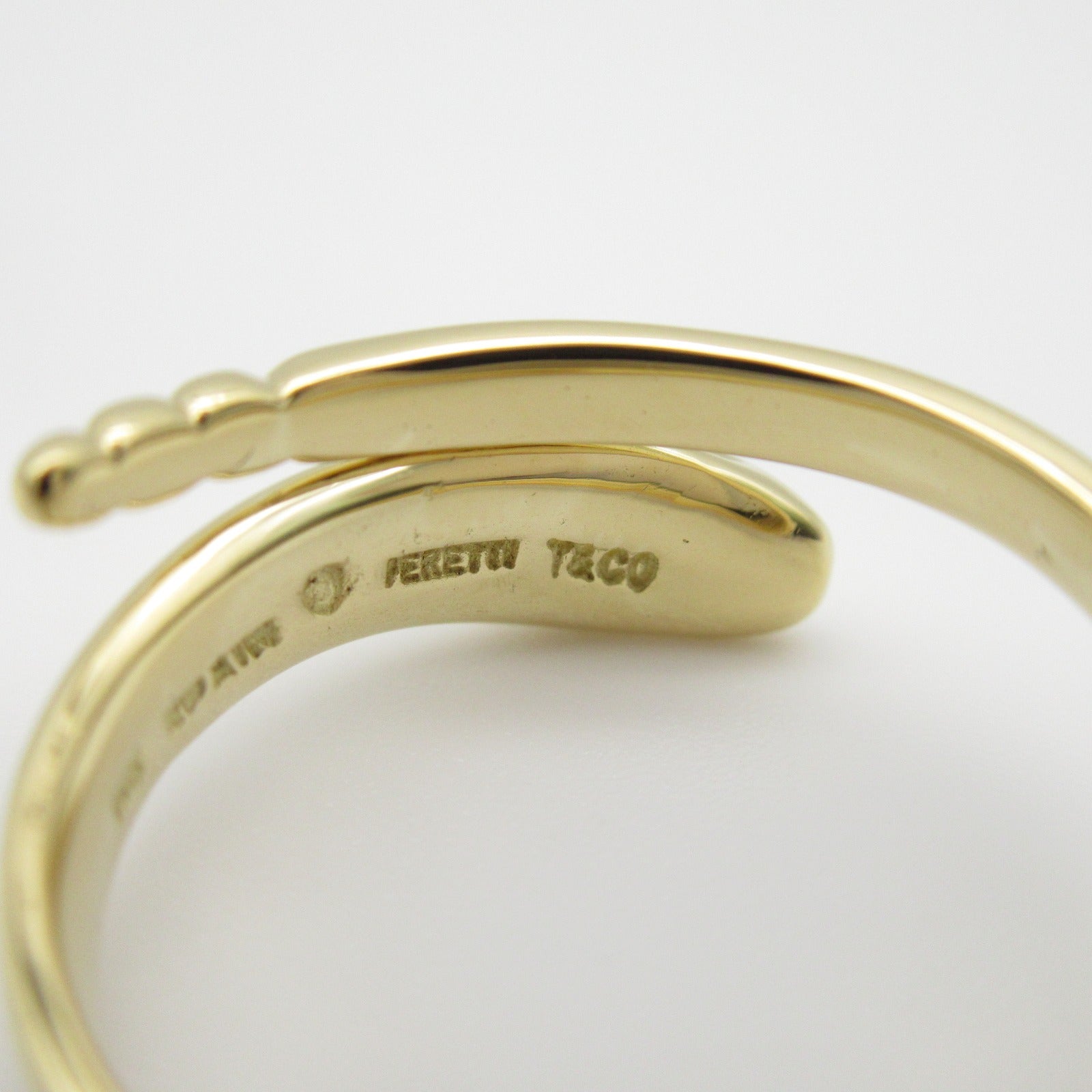 TIFFANY＆CO 18K黃金Snake Ring戒指US#5.25