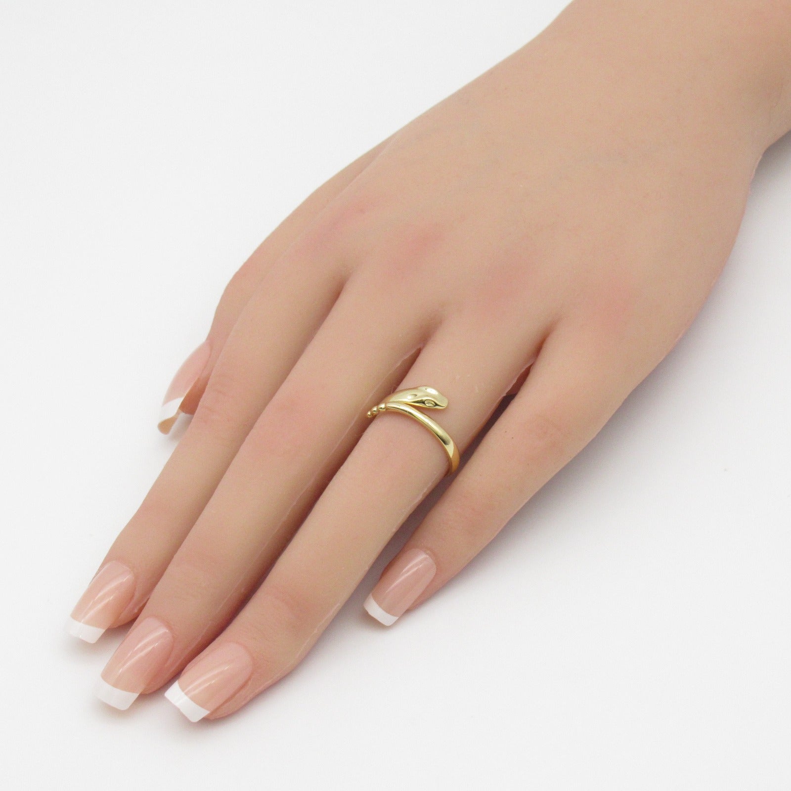 TIFFANY＆CO 18K黃金Snake Ring戒指US#5.25