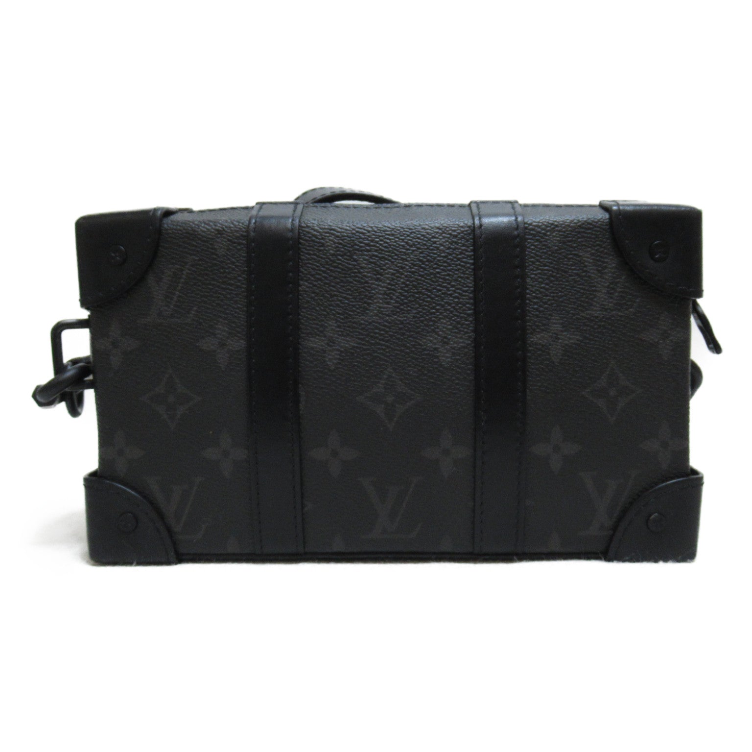 LOUIS VUITTON Monogram Eclipse Soft Trunk肩背袋黑色