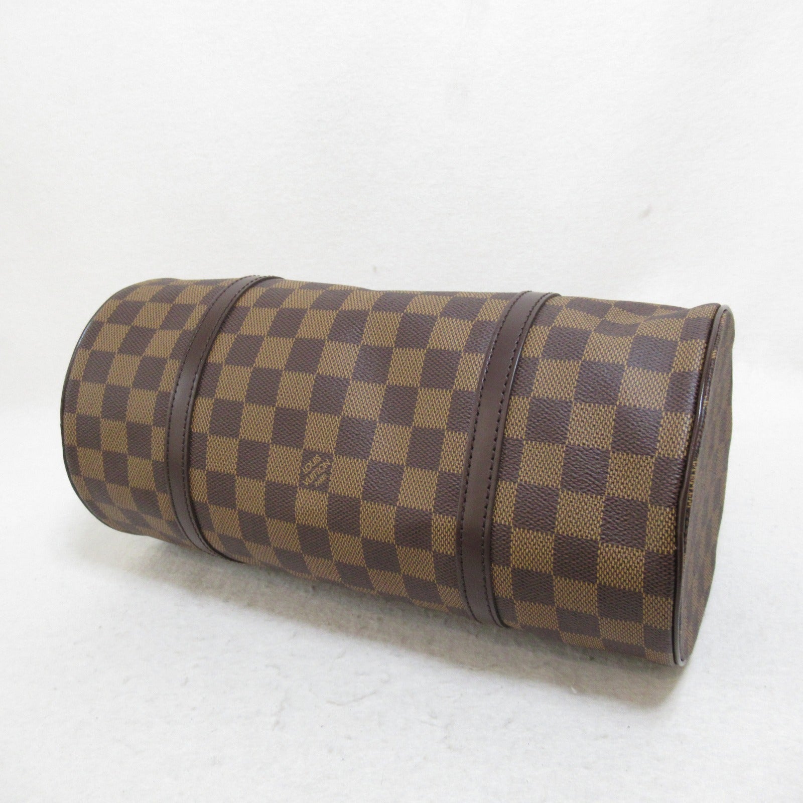 LOUIS VUITTON Damier Papillon GM金扣肩背袋棕色