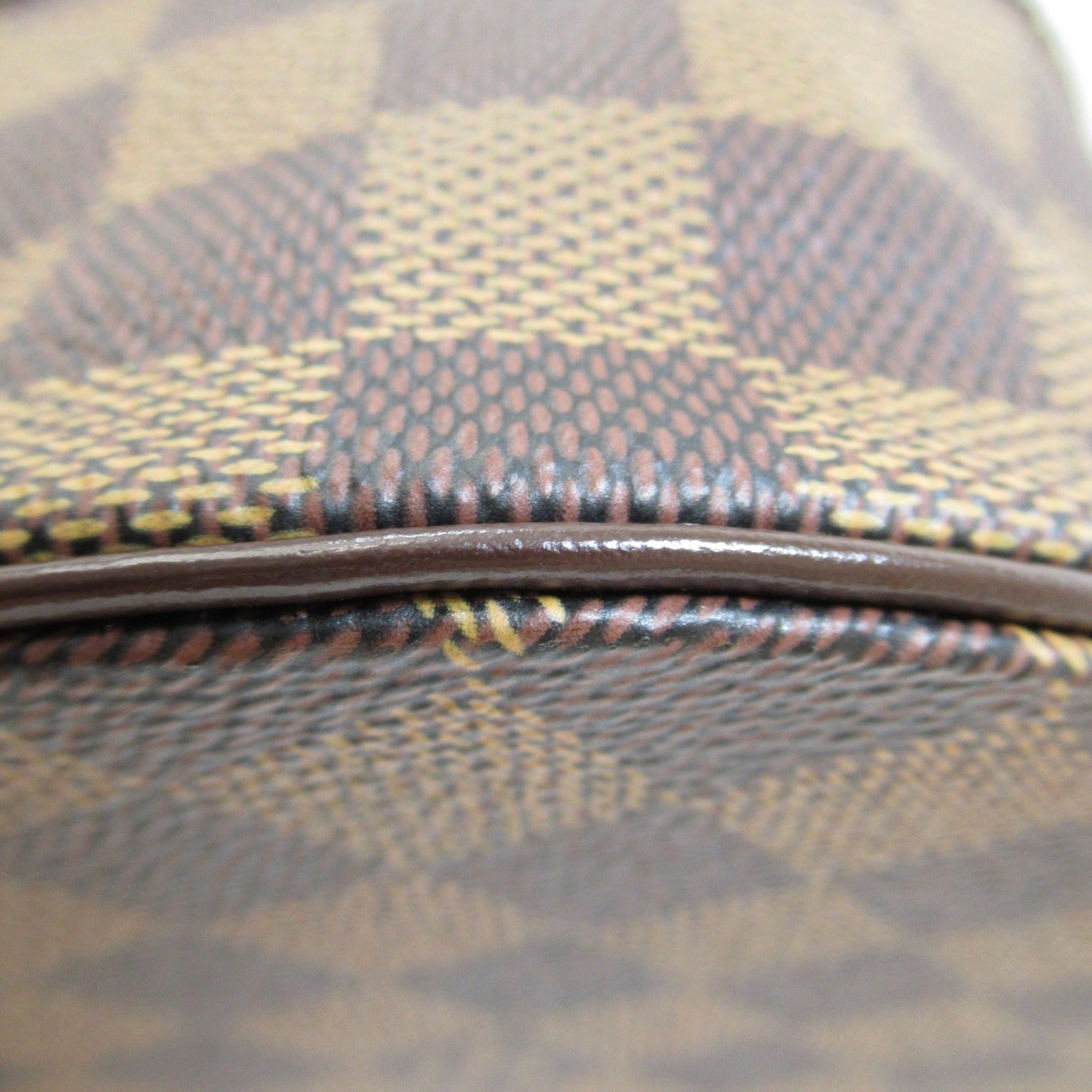 LOUIS VUITTON Damier Papillon GM金扣肩背袋棕色