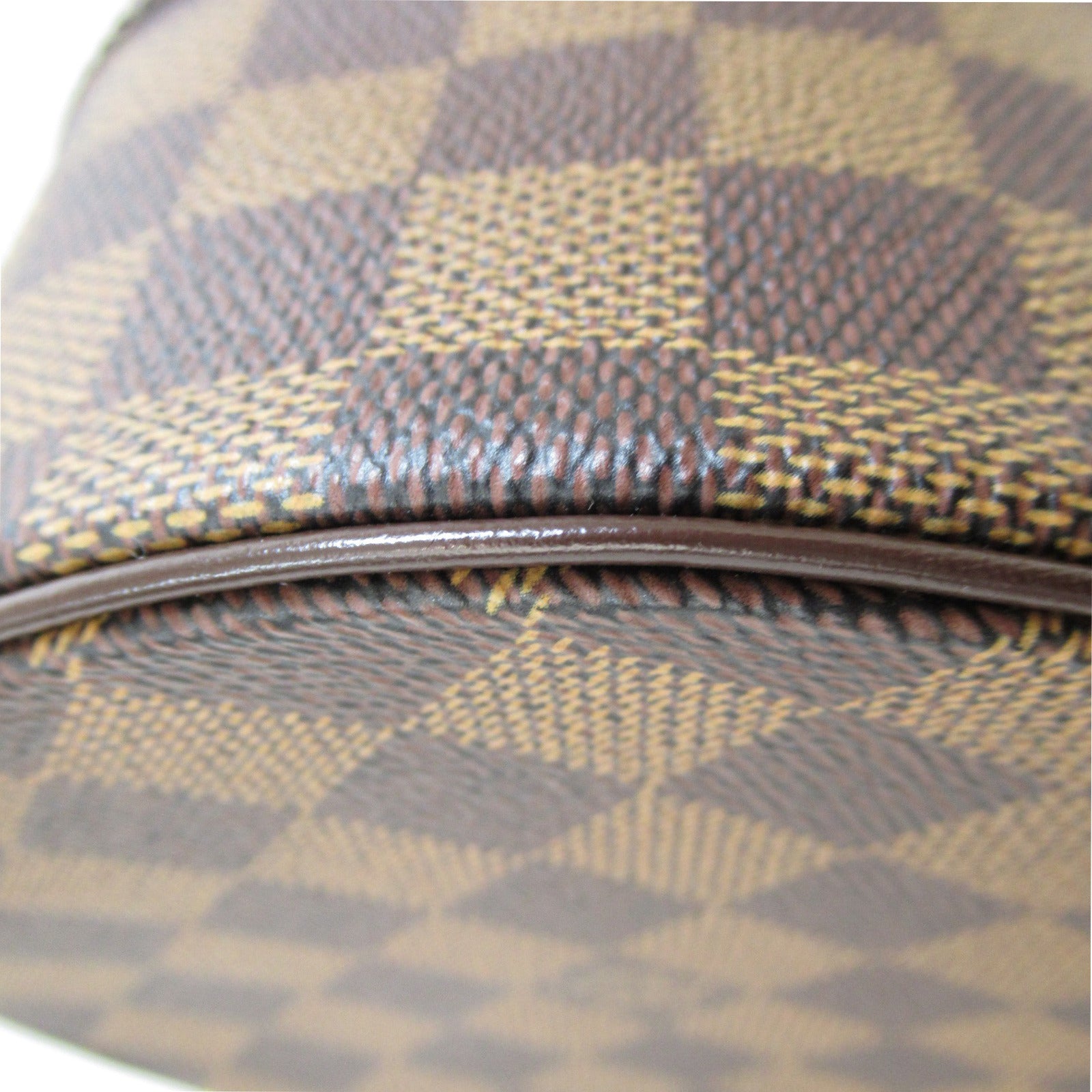 LOUIS VUITTON Damier Papillon GM金扣肩背袋棕色