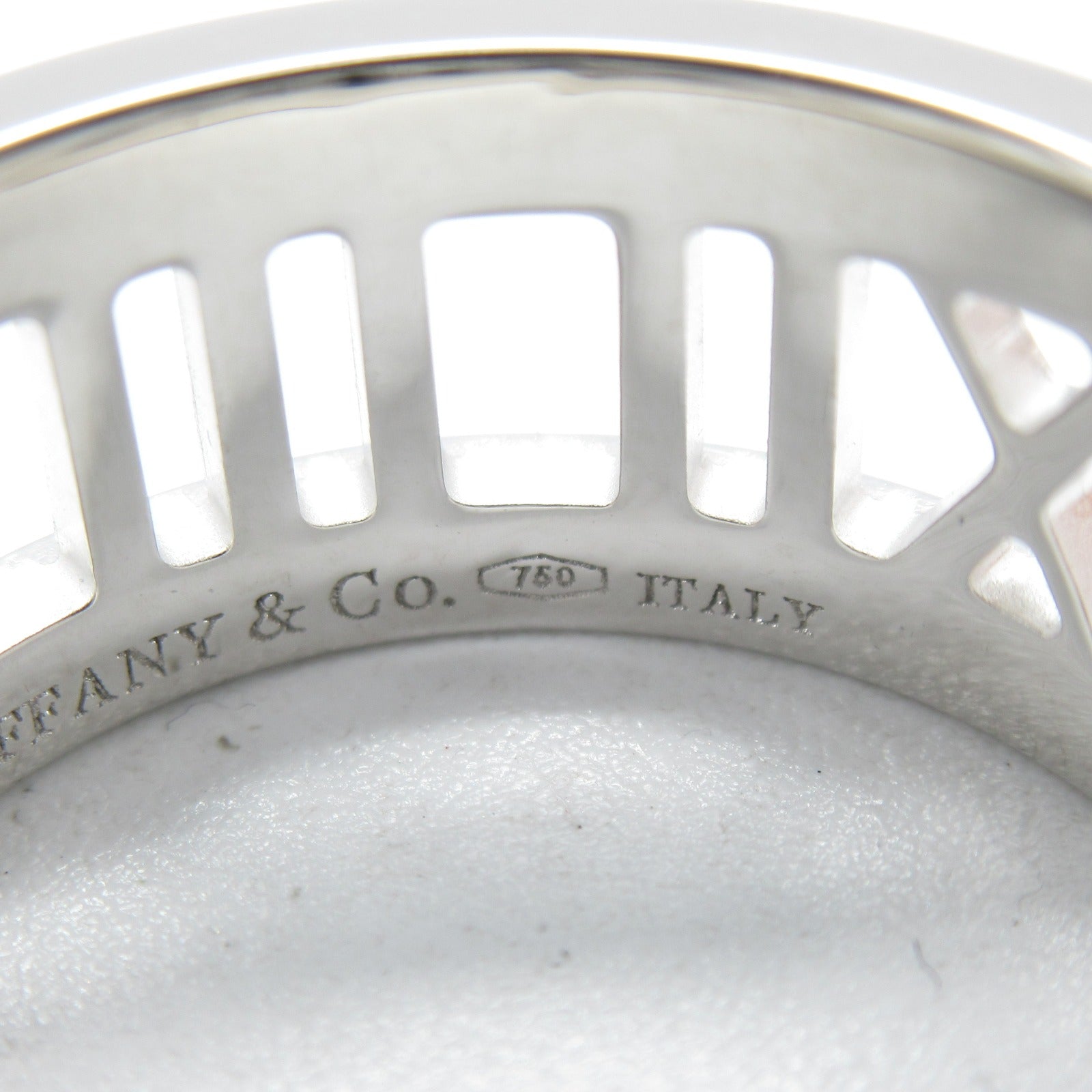 TIFFANY＆CO 18K白金Atlas Diamond Ring鑽石戒指US#6