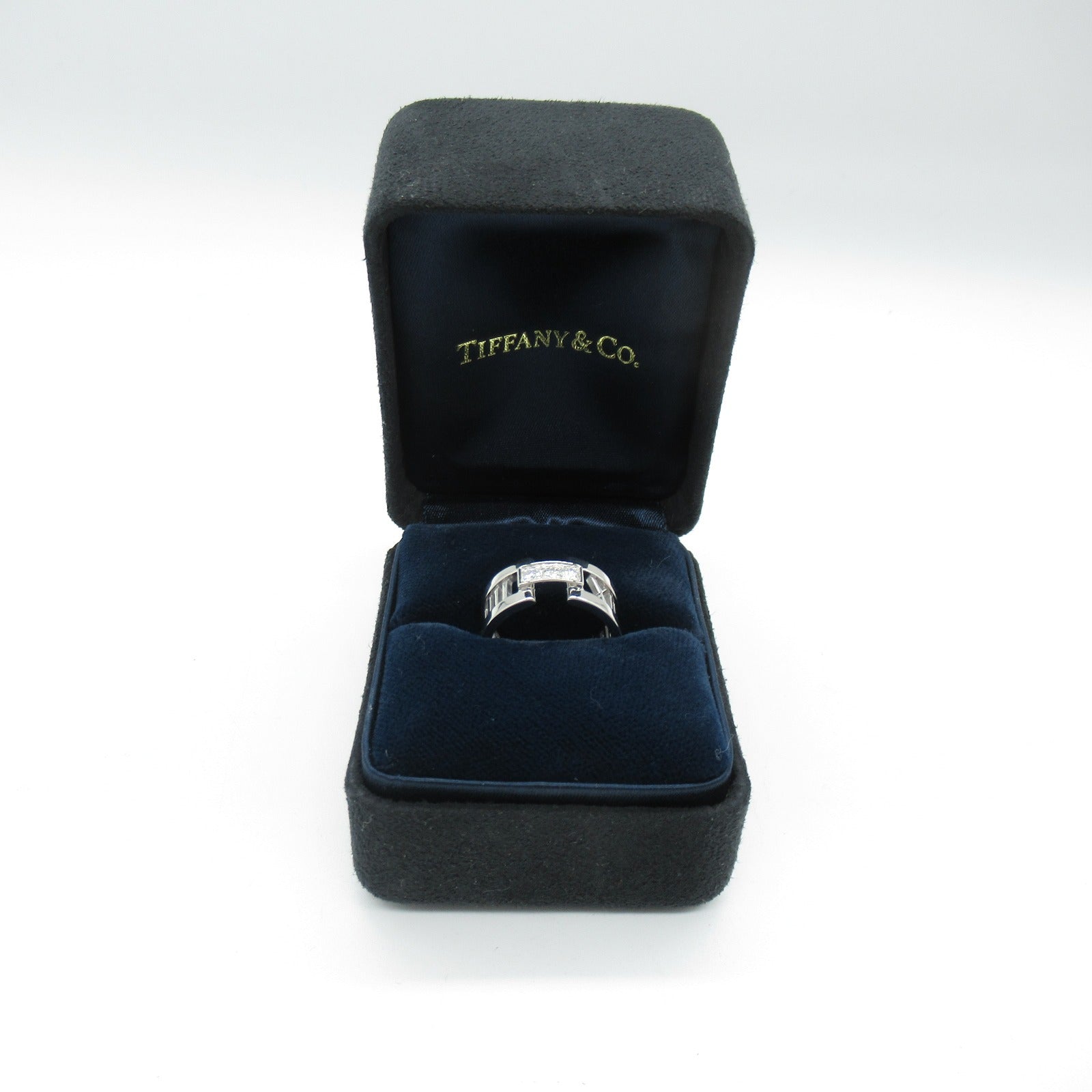 TIFFANY＆CO 18K白金Atlas Diamond Ring鑽石戒指US#6