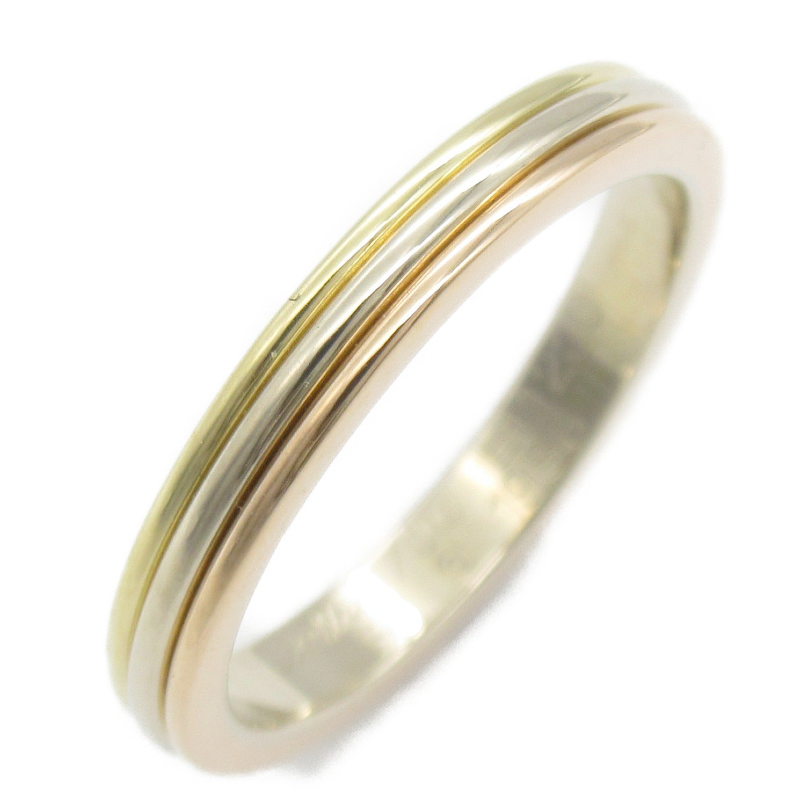 CARTIER 18K黃金/白金/玫瑰金Vendome戒指Cartier#50/US#5.25