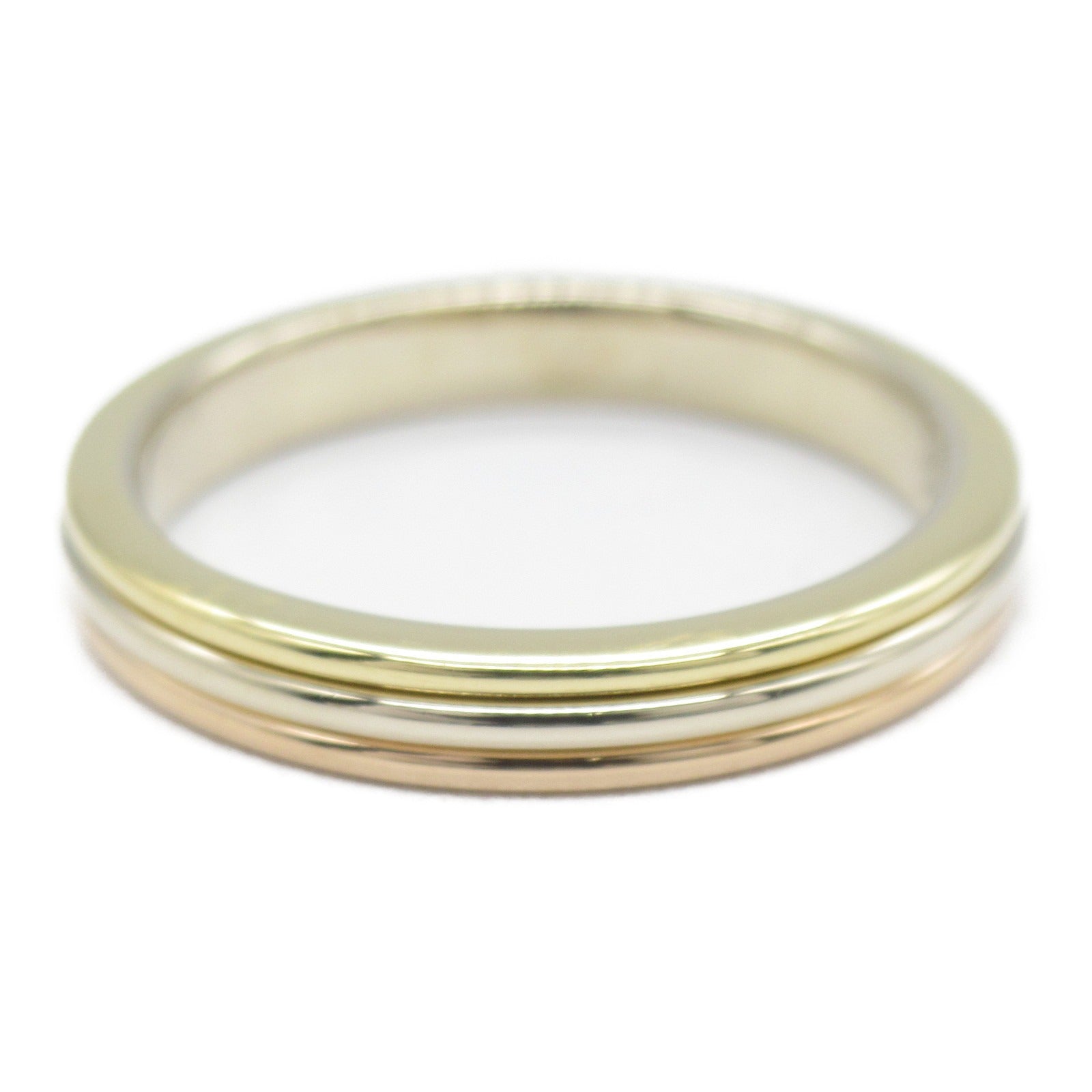 CARTIER 18K黃金/白金/玫瑰金Vendome戒指Cartier#50/US#5.25