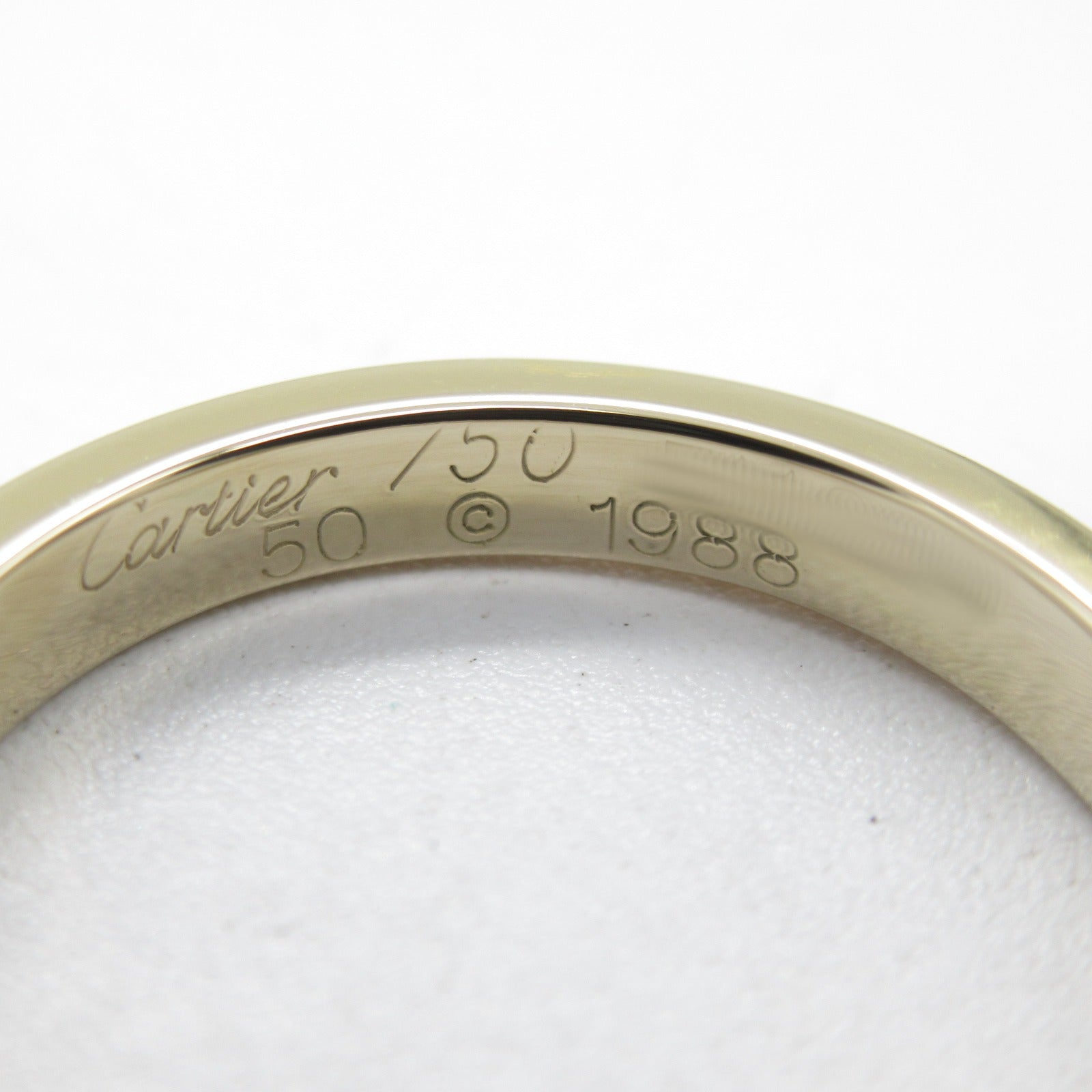 CARTIER 18K黃金/白金/玫瑰金Vendome戒指Cartier#50/US#5.25