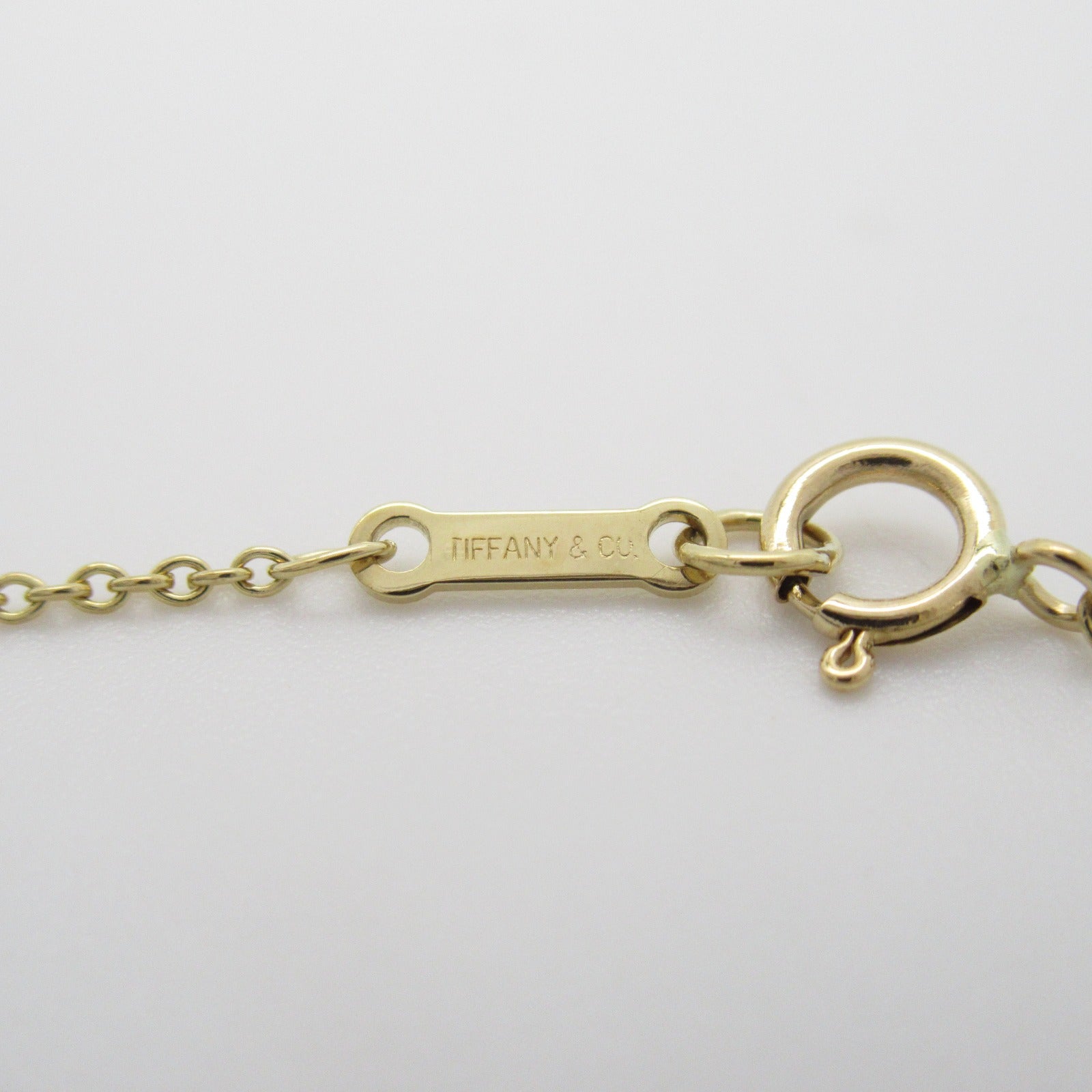 TIFFANY＆CO 18K黃金Infinity Cross Pendant/Necklace項鍊