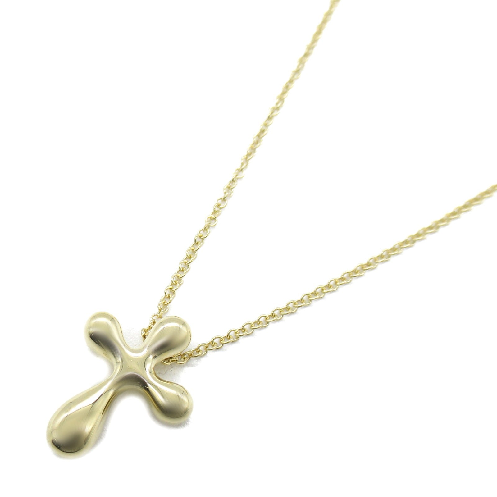 TIFFANY＆CO 18K黃金Cross Necklace項鍊