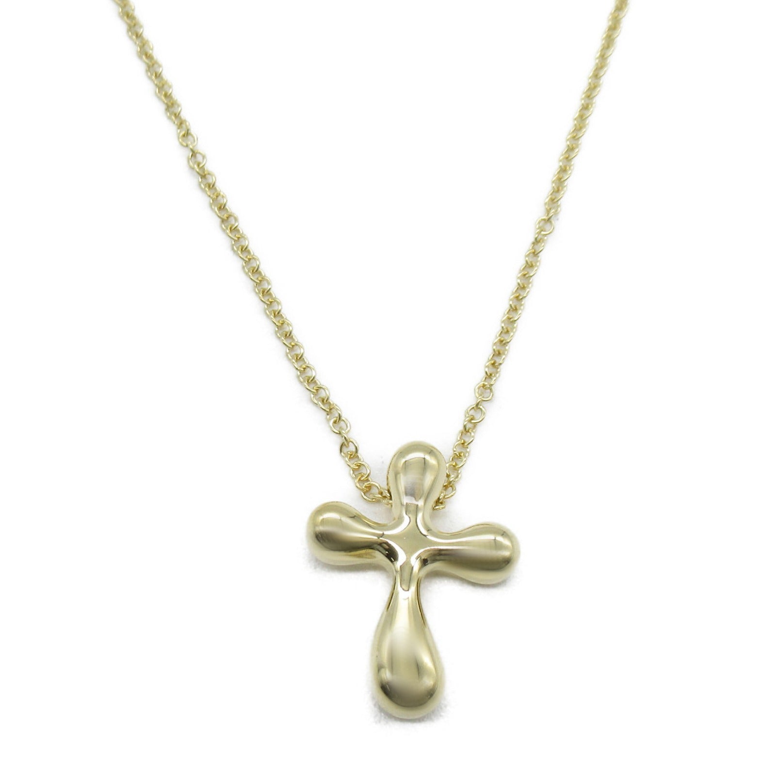 TIFFANY＆CO 18K黃金Cross Necklace項鍊