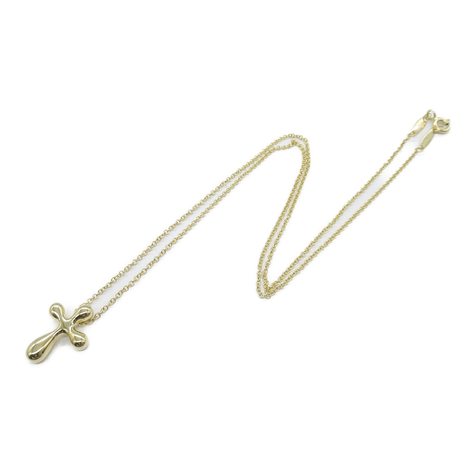 TIFFANY＆CO 18K黃金Cross Necklace項鍊