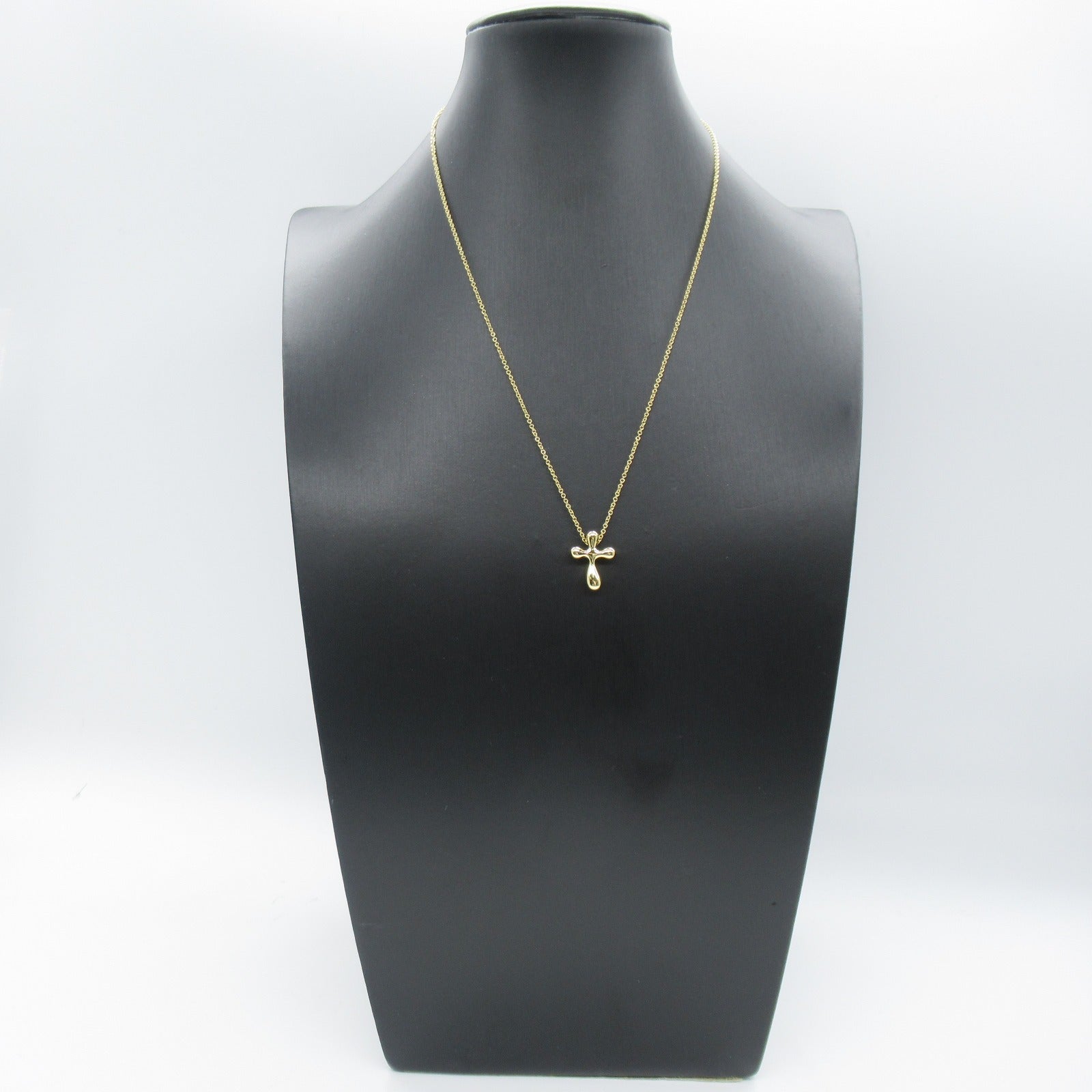 TIFFANY＆CO 18K黃金Cross Necklace項鍊