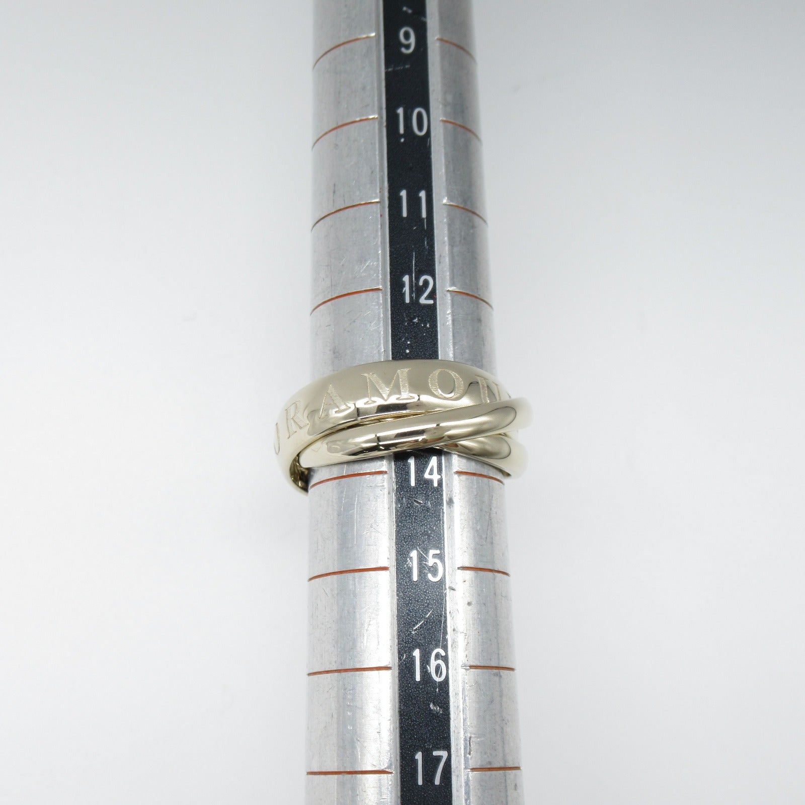 CARTIER 18K白金Trinity 1998 Xmas戒指Cartier#53/US#6.5