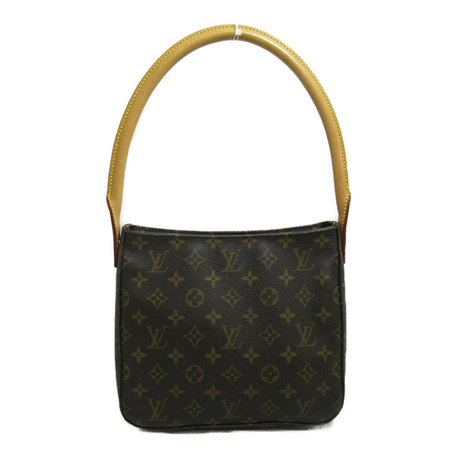 LOUIS VUITTON Monogram Looping MM金扣肩背袋啡色