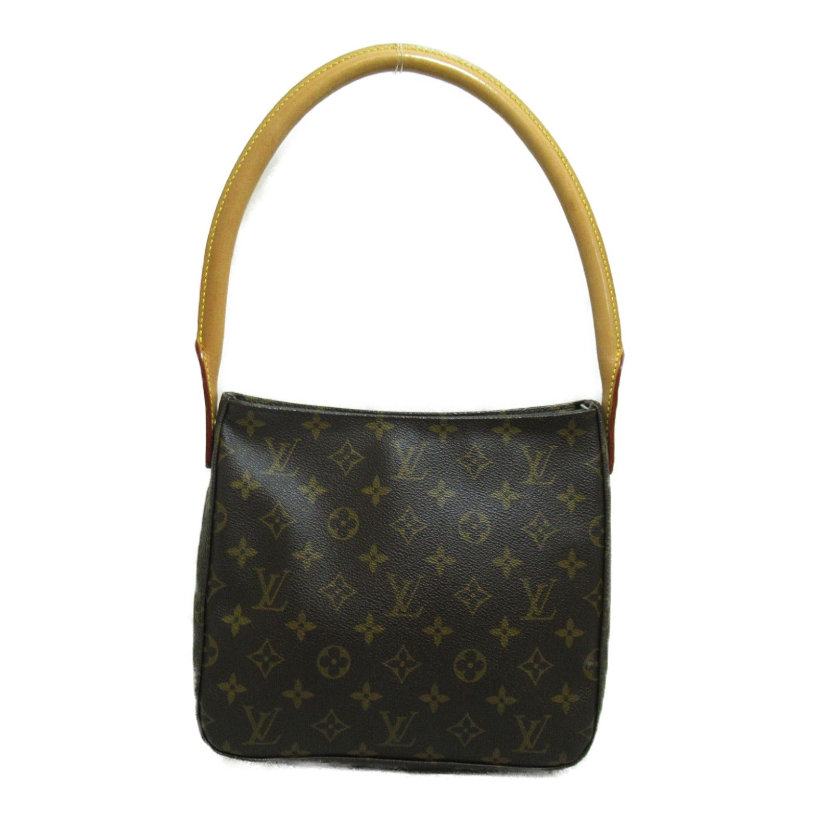 LOUIS VUITTON Monogram Looping MM金扣肩背袋啡色