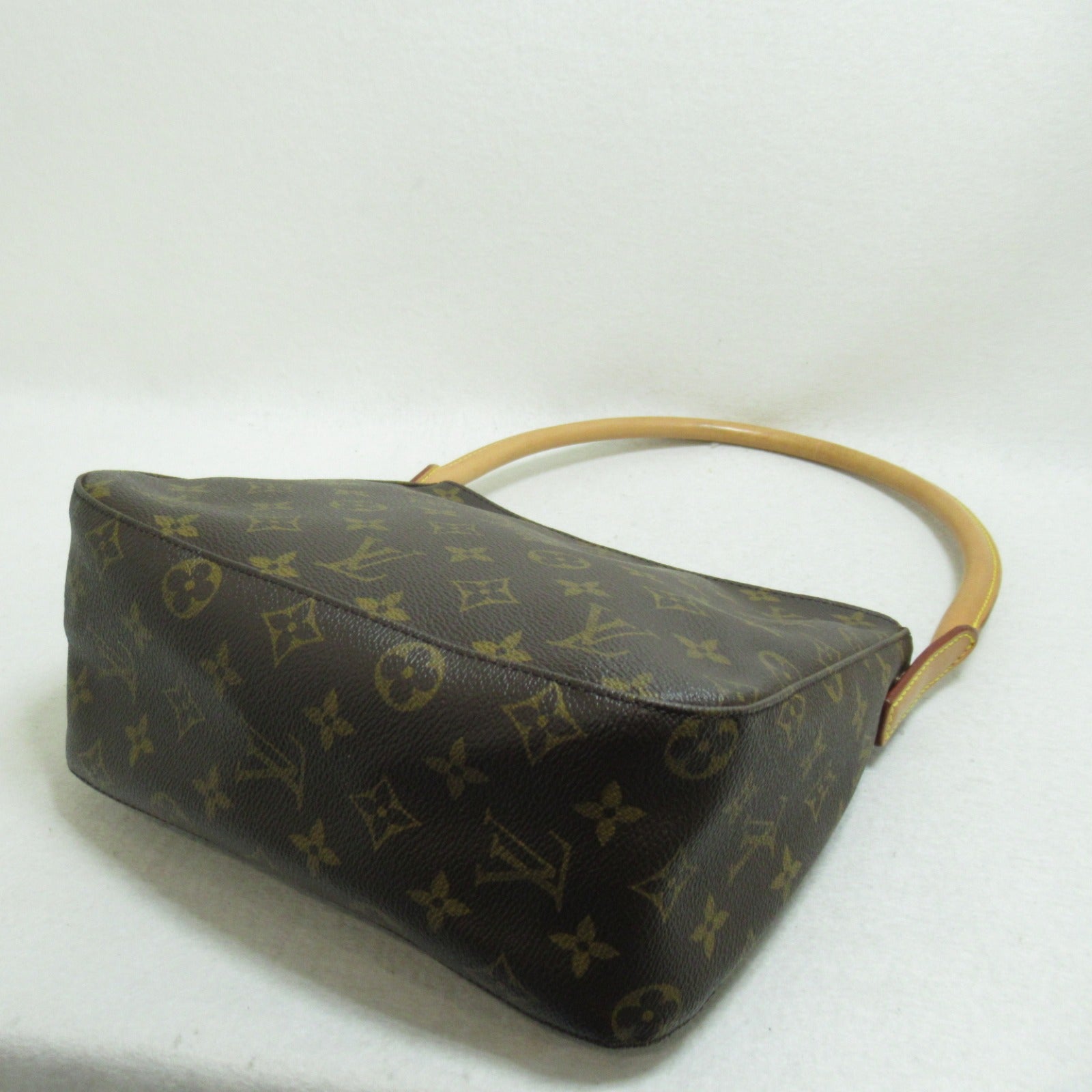 LOUIS VUITTON Monogram Looping MM金扣肩背袋啡色