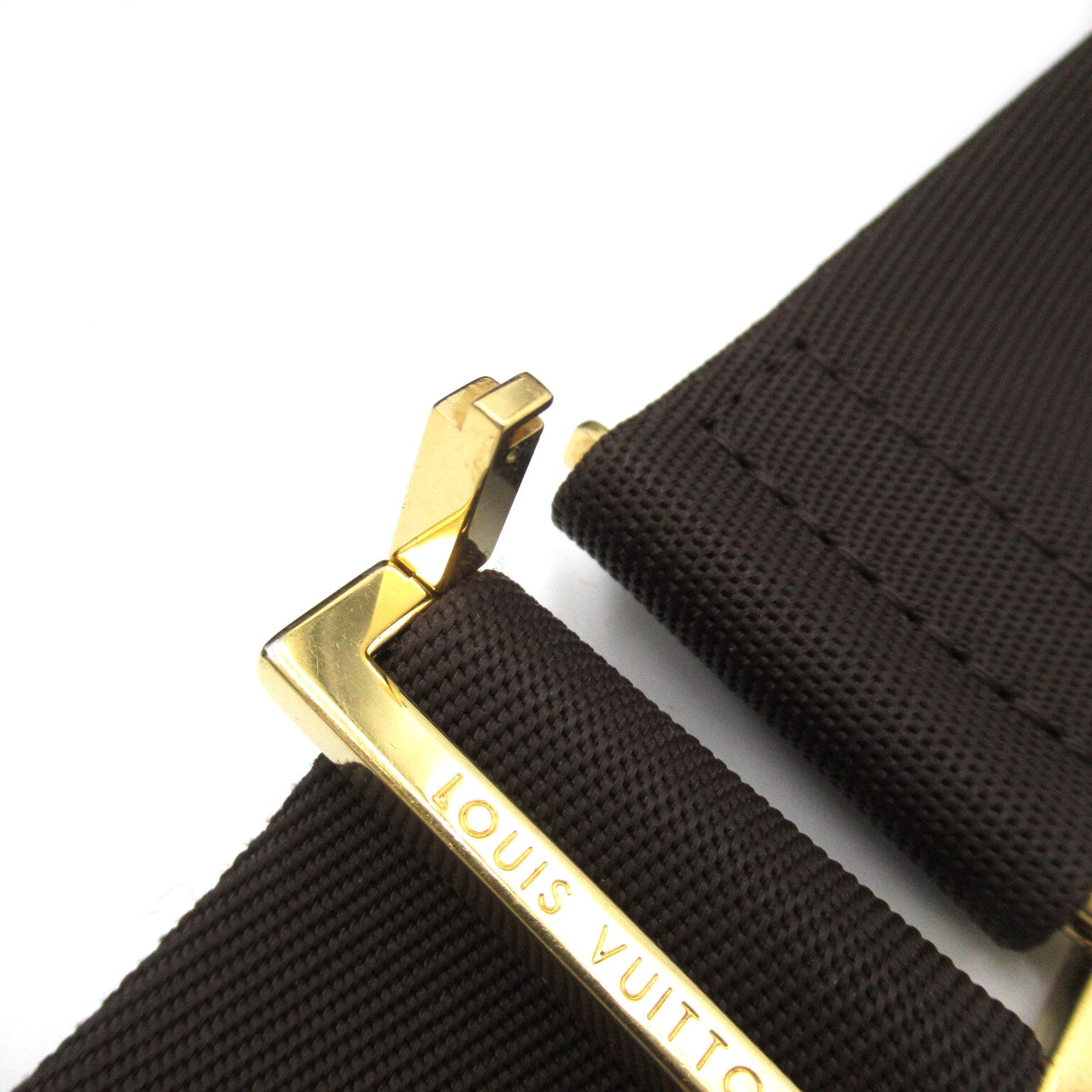LOUIS VUITTON Damier Geronimos金扣腰包啡色