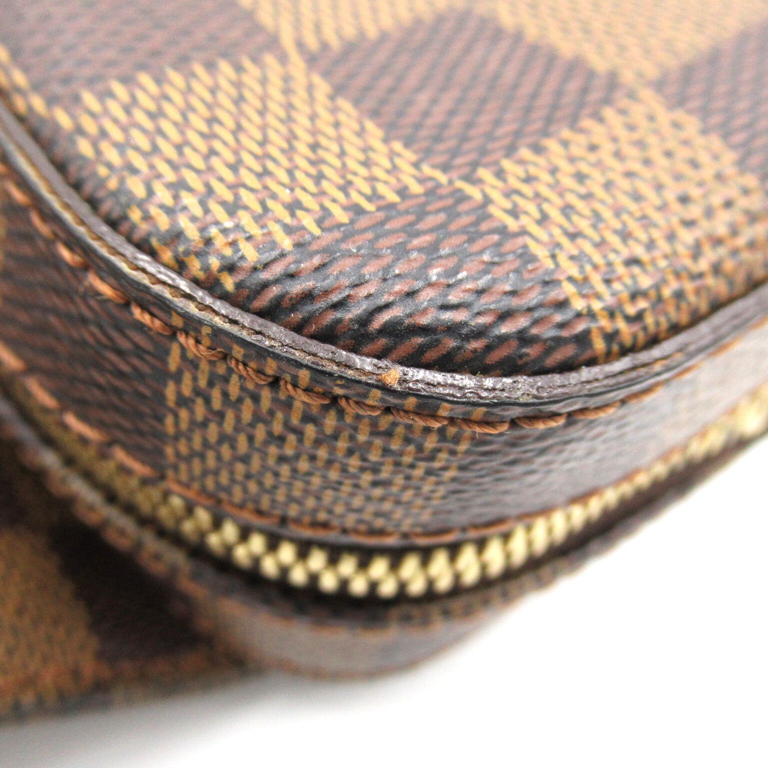 LOUIS VUITTON Damier Geronimos金扣腰包啡色