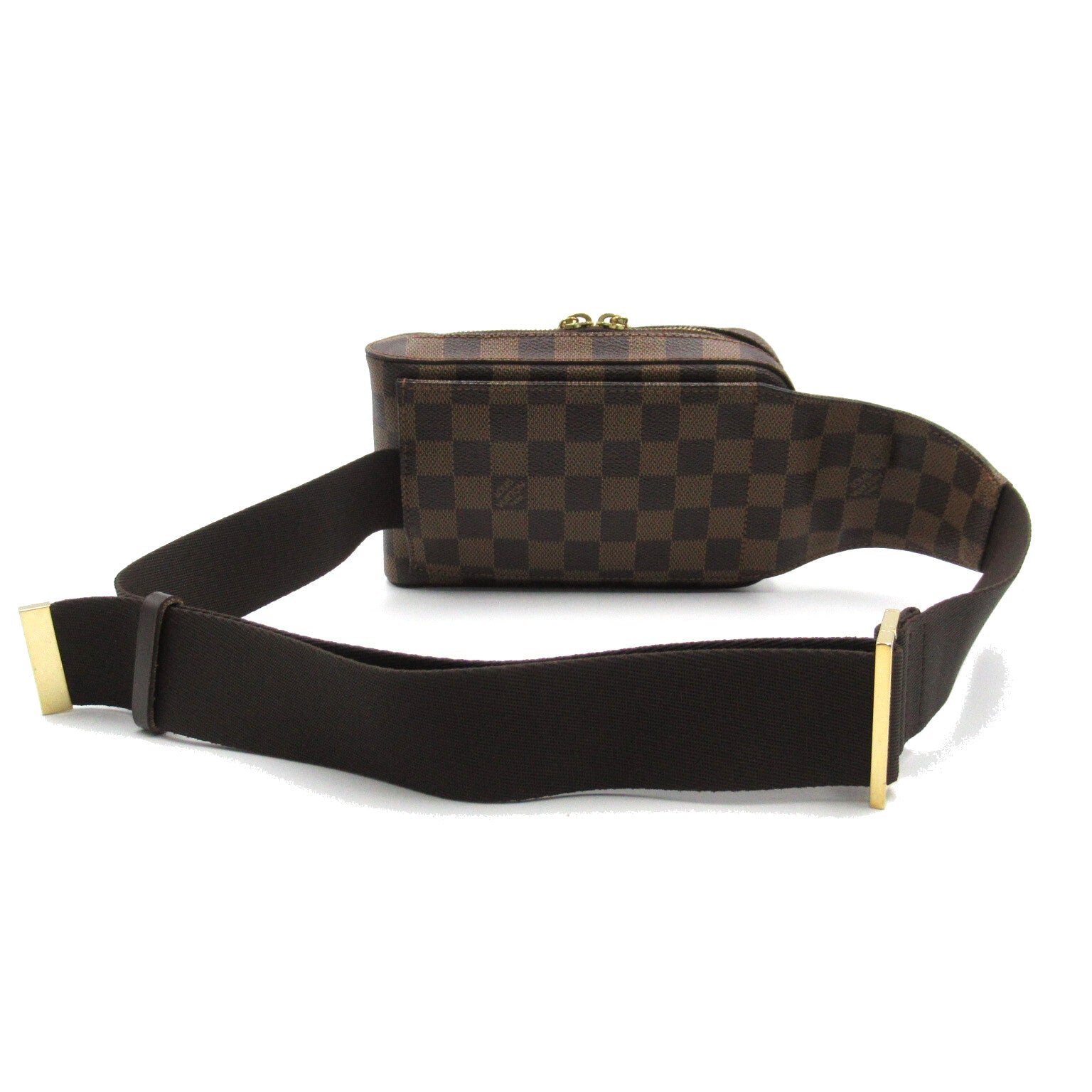 LOUIS VUITTON Damier Geronimos金扣腰包啡色
