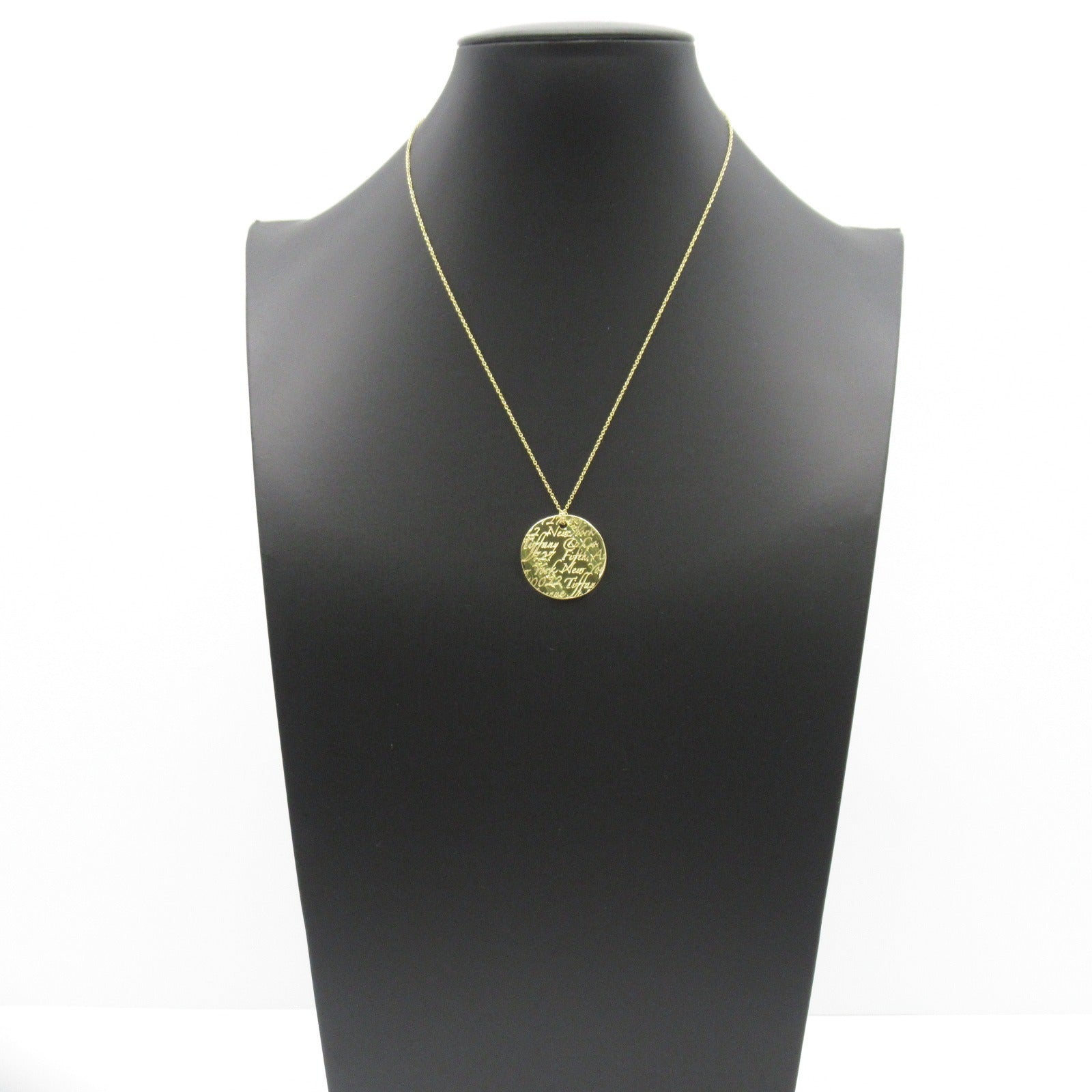 TIFFANY＆CO 18K黃金Notes Circle Necklace項鍊