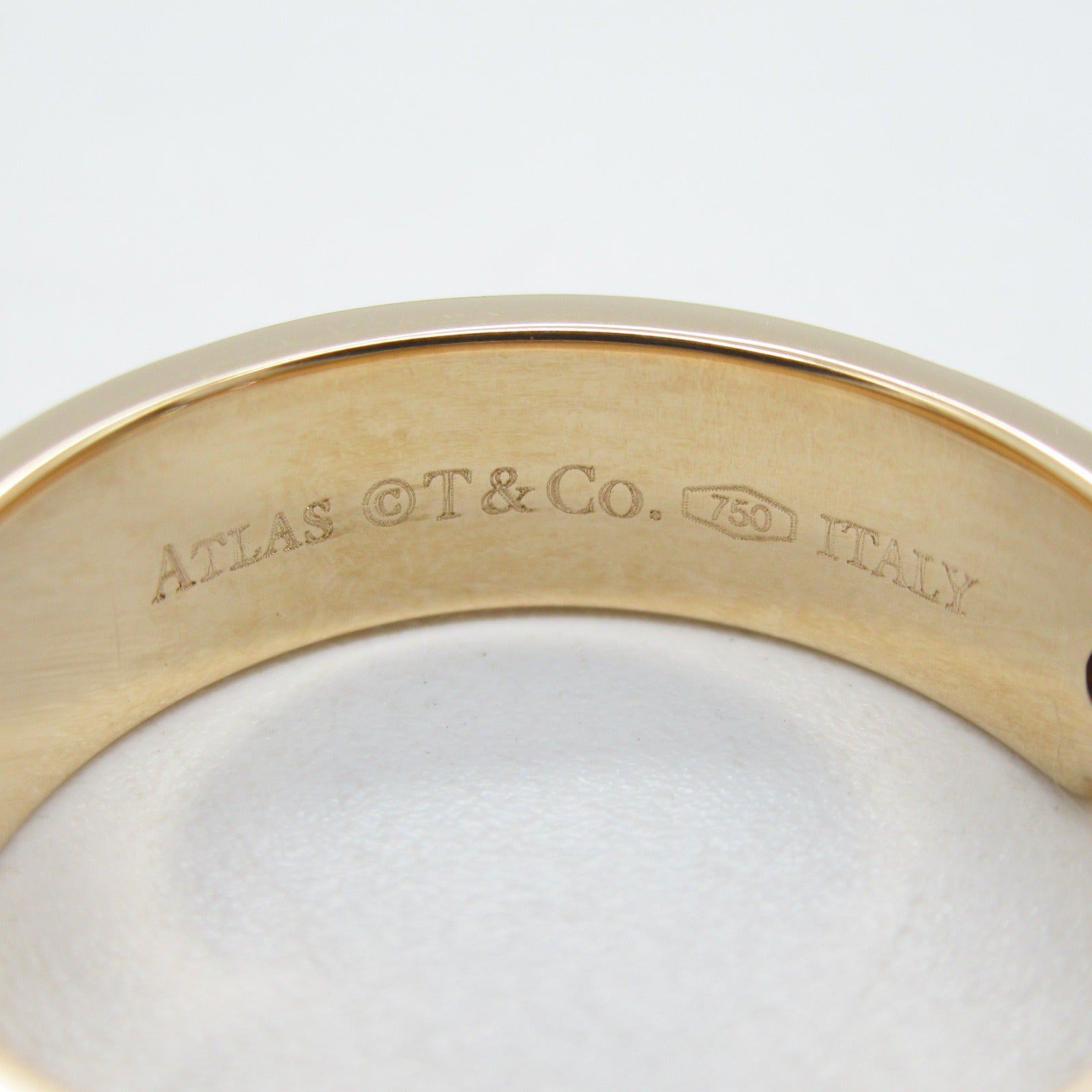 TIFFANY＆CO 18K玫瑰金Atlas 3 Diamond Ring鑽石戒指US#5.25