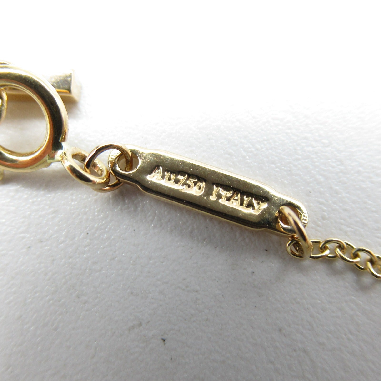 TIFFANY＆CO 18K玫瑰金T Smile Pendant/Necklace鑽石項鍊