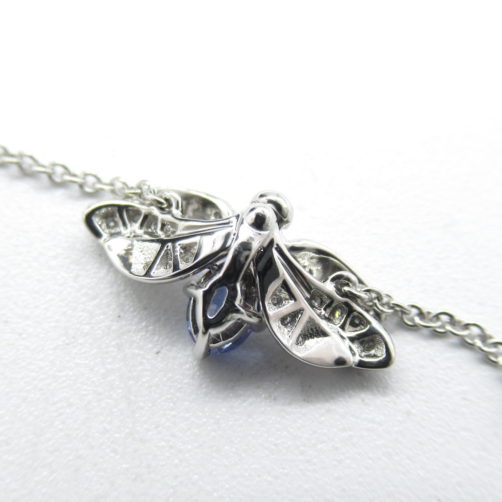 TIFFANY＆CO PT950鉑金Paper Flower Firefly Necklace坦桑石/鑽石項鍊