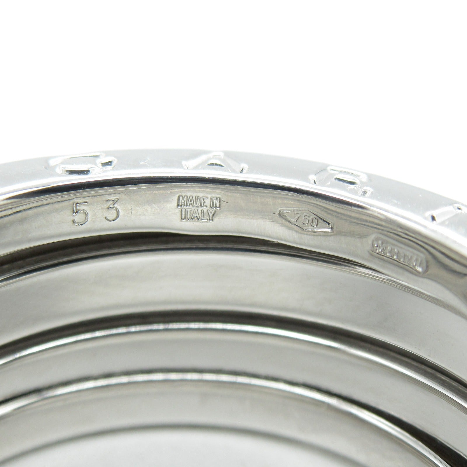 BVLGARI 18K白金B.zero1 Ring戒指Bvlgari#53/US#6.25