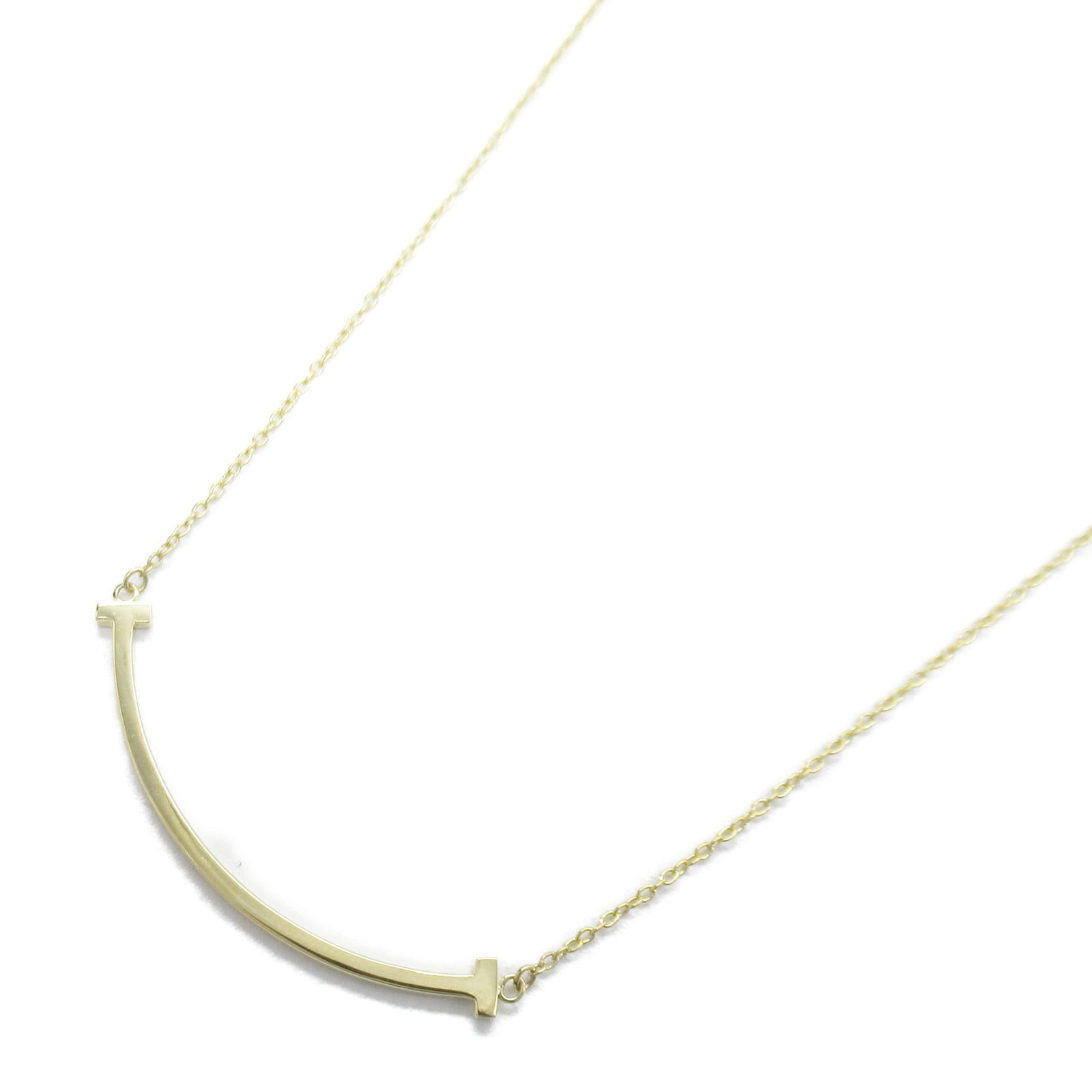 TIFFANY＆CO 18K黃金T Smile Small Necklace項鍊