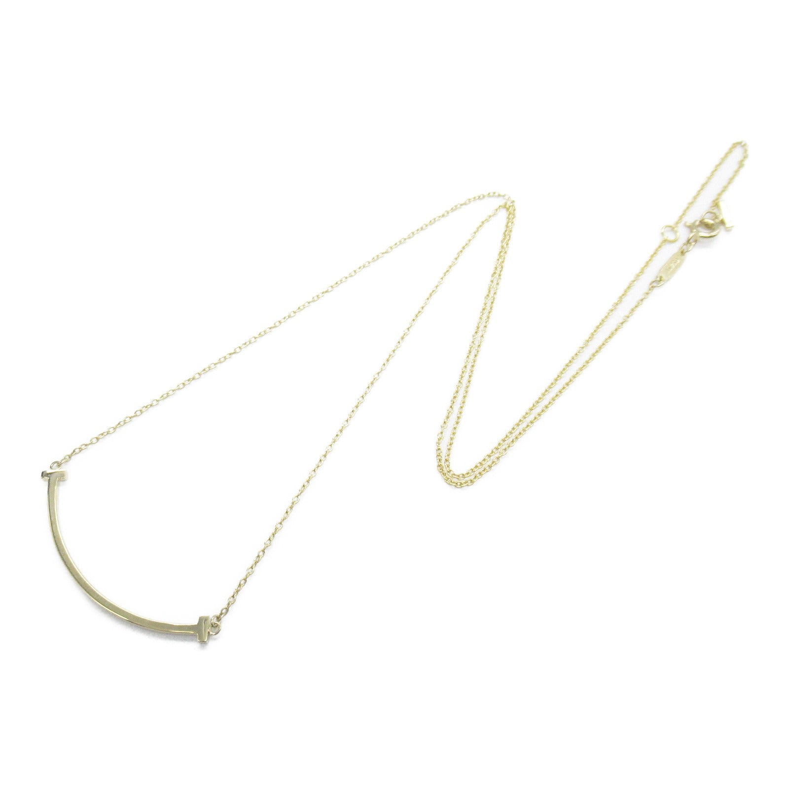 TIFFANY＆CO 18K黃金T Smile Small Necklace項鍊